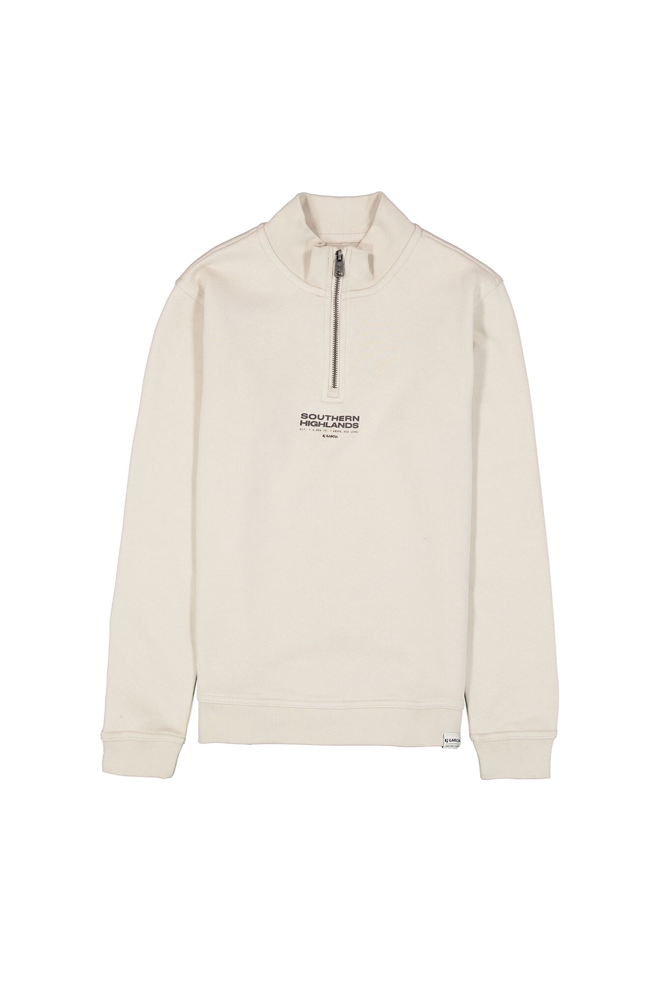 Garcia Sweatshirt , für Jungen, mit Reißverschluss und Stehkragen
