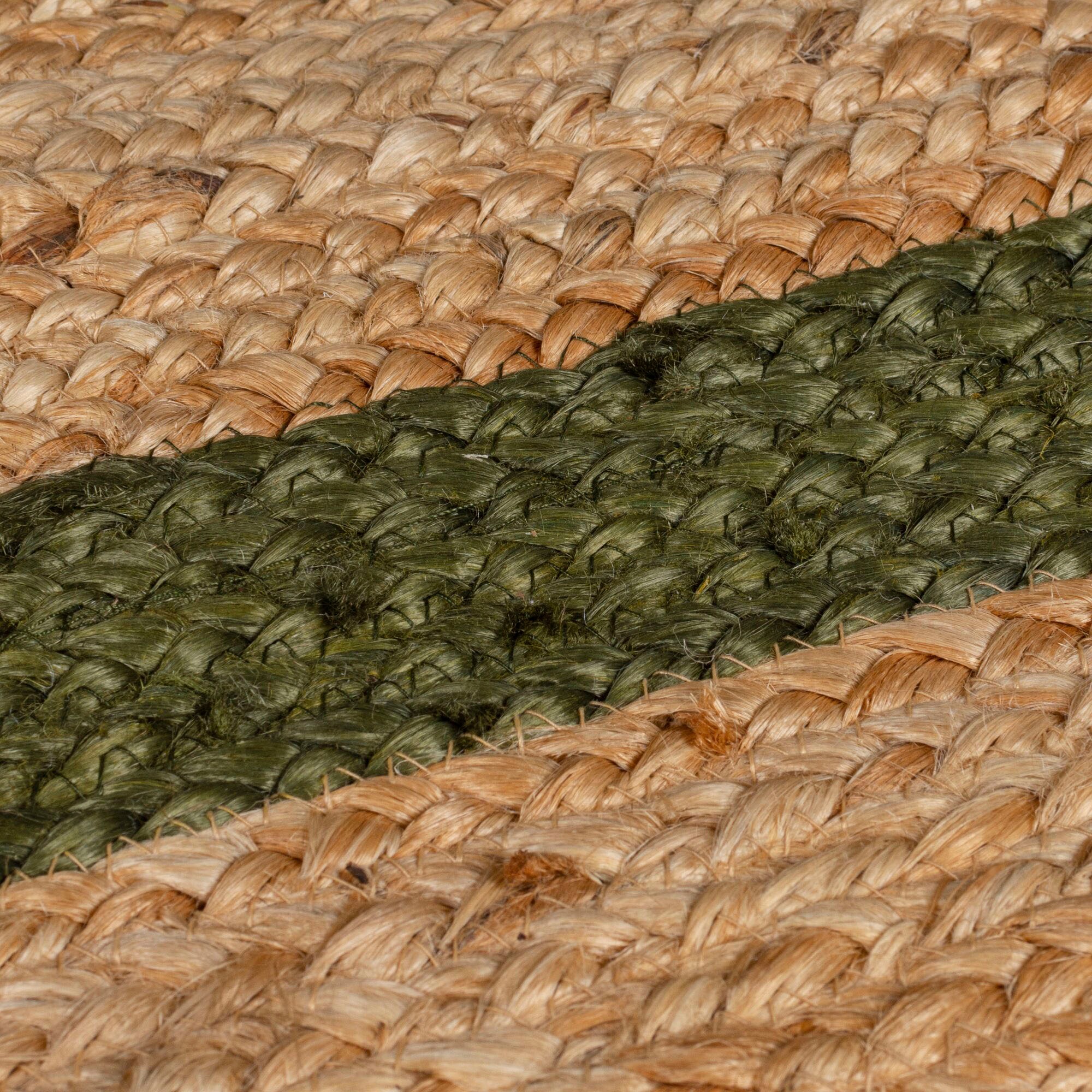 FLAIR RUGS Teppich »Grace«, rechteckig, 7 mm Höhe, aus 100% Jute, fußbodenheizungsgeeignet, mit Bordüre
