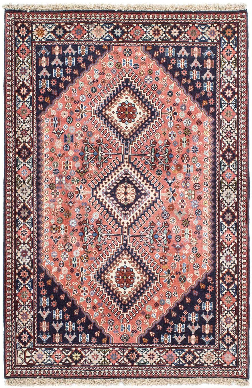 morgenland Wollteppich »Yalameh Medaillon Blu scuro 150 x 100 cm«, rechteck günstig online kaufen