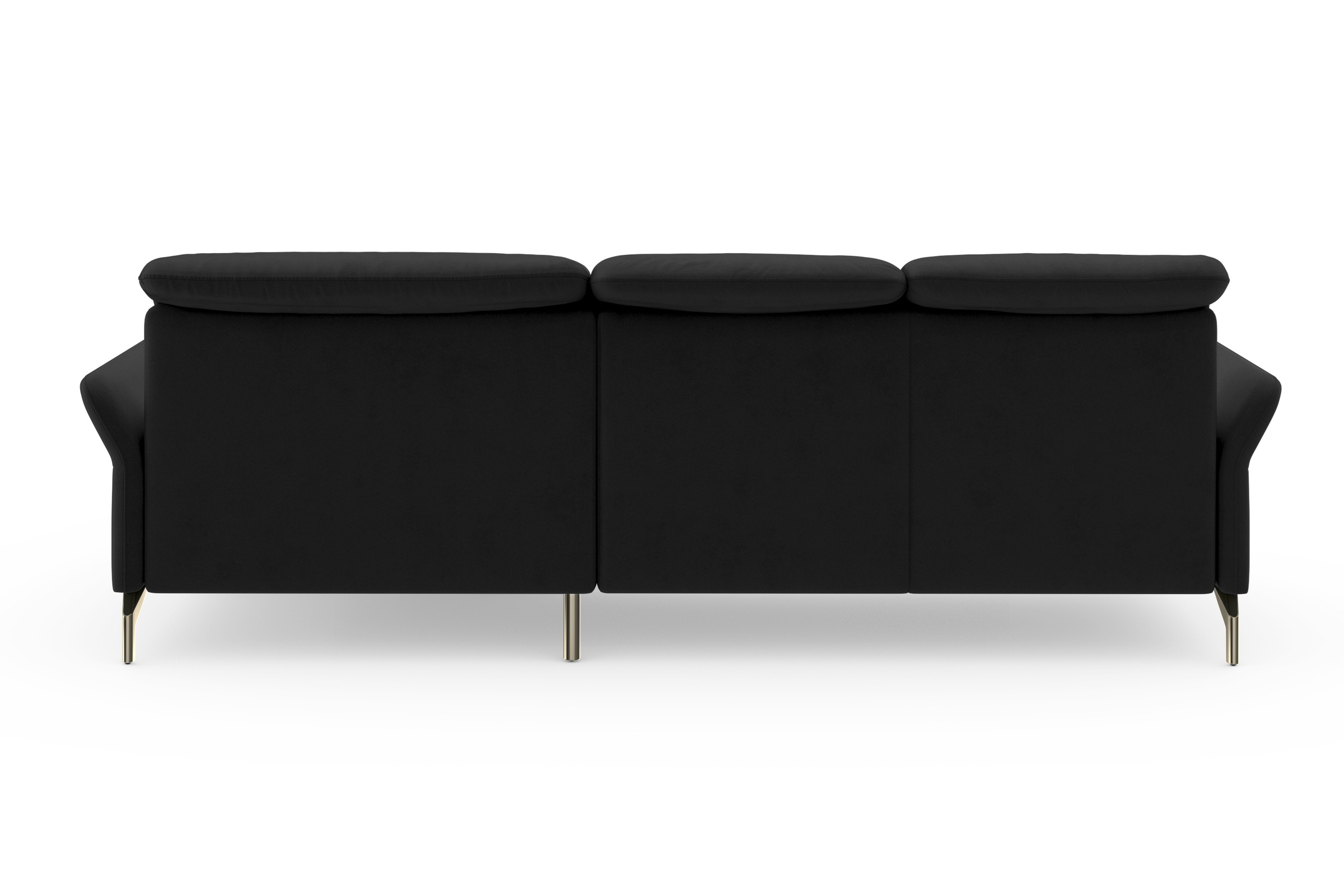 sit&more Ecksofa »Fashion L-Form«, wahlweise mit Kopfteilverstellung, Vorziehsitz, motorisch, Nickelfüße