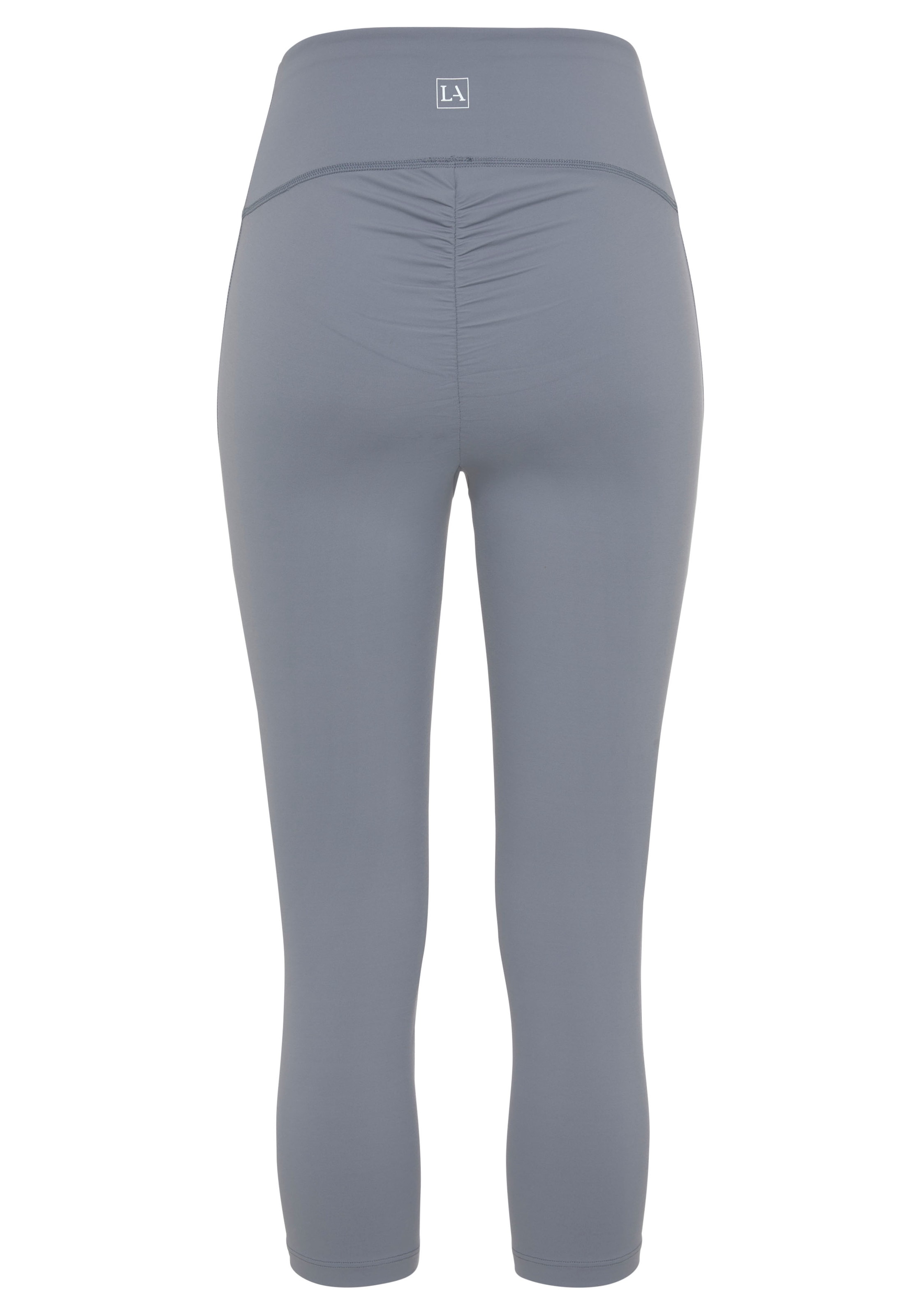 LASCANA ACTIVE Caprileggings »-Sport Capri«, mit kleiner Raffung, Loungewear