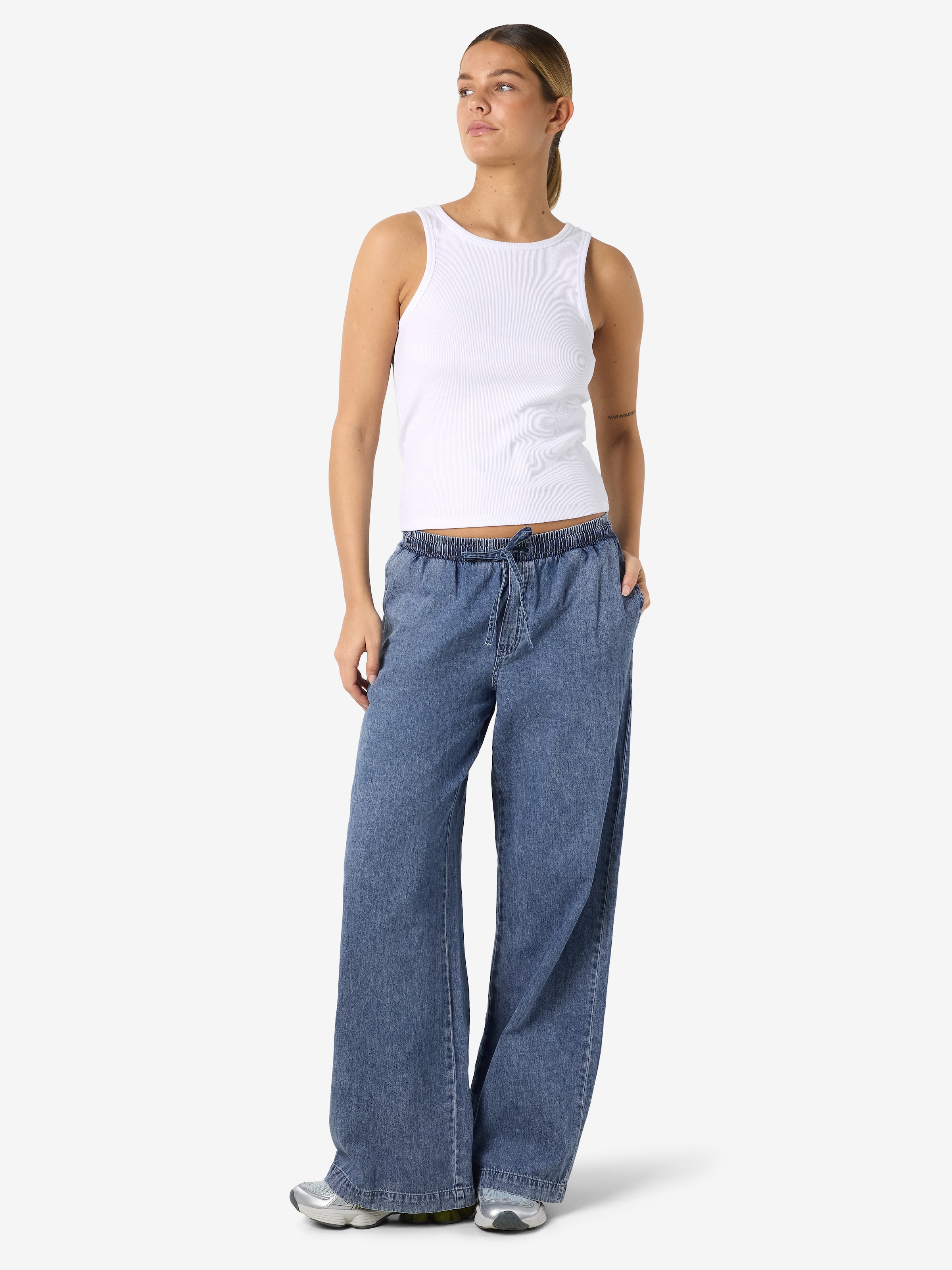 Noisy may Sweathose »NMENZA MW WIDE PANTS MG004MB NOOS«