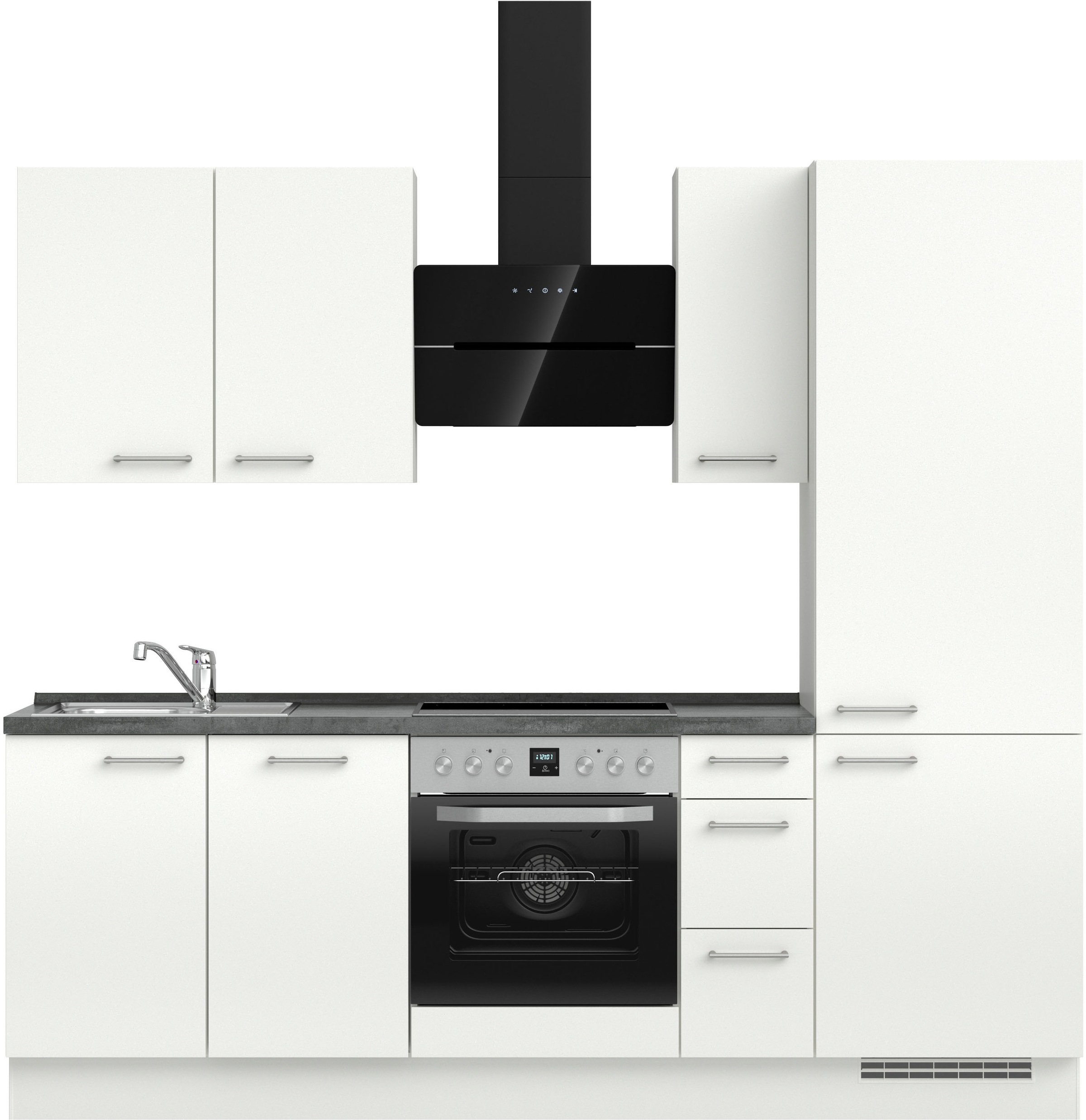nobilia® Küchenzeile »"Laser II", Ausrichtung wählbar, Breite 240 cm« vormo günstig online kaufen