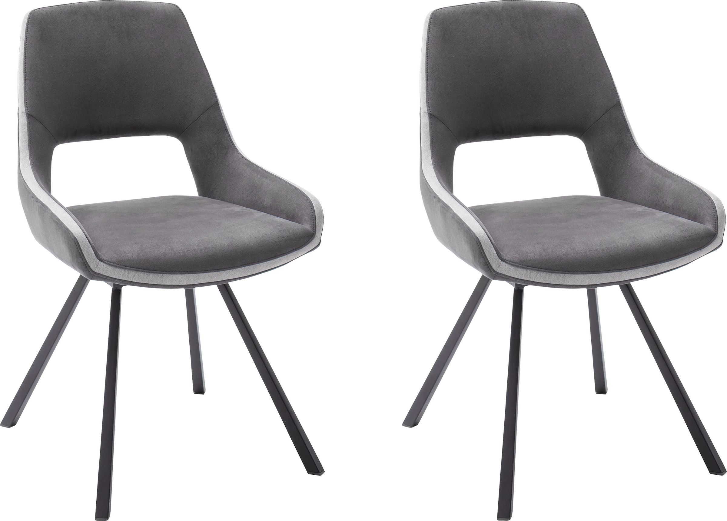 MCA furniture Esszimmerstuhl »Bayonne«, (Set), 2 St., 2er Set, Stuhl 180°drehbar, belastbar bis 120 kg, Sitzhöhe ca. 50 cm