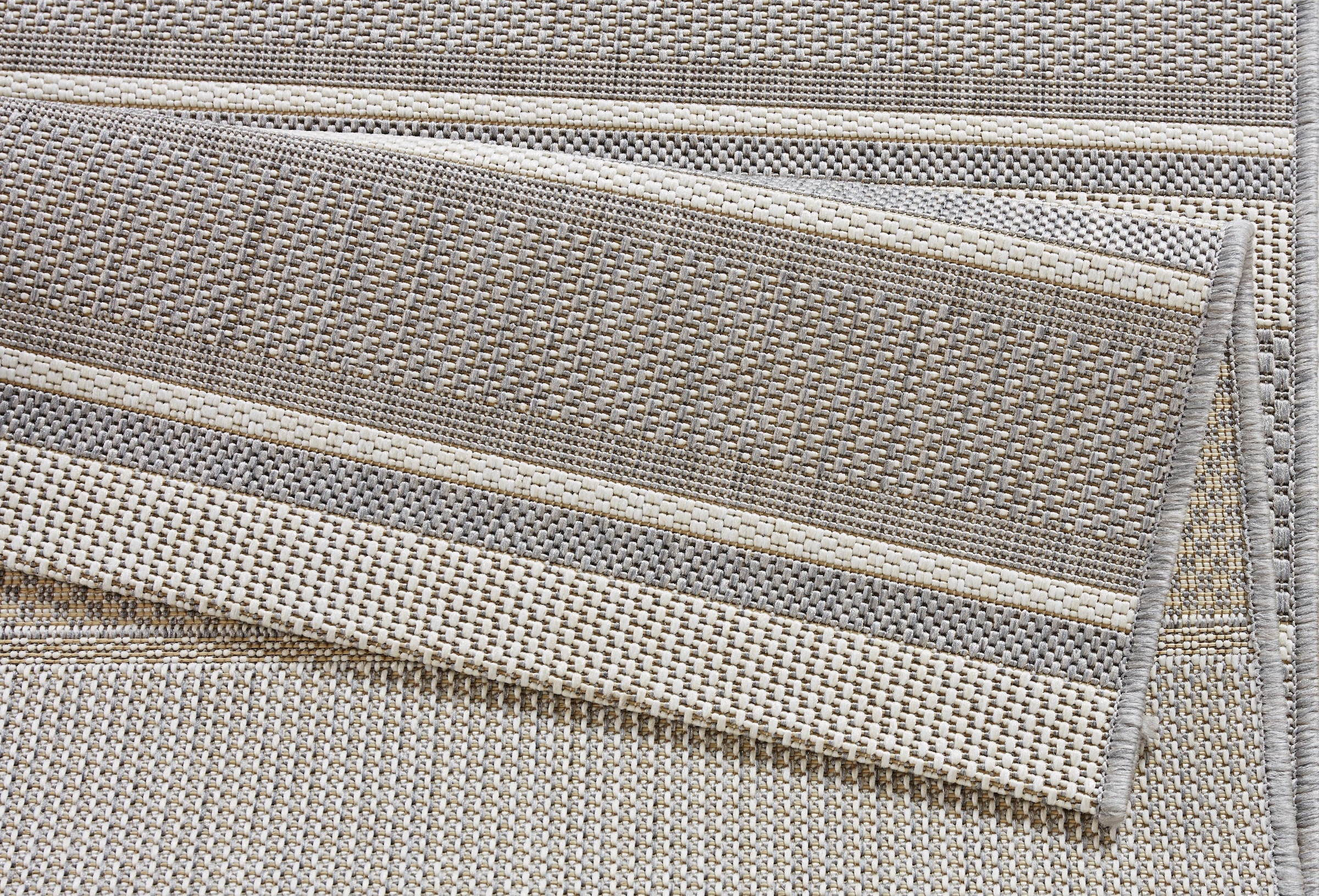 NORTHRUGS Läufer »Strap«, rechteckig, 8 mm Höhe, In- & Outdoor, Teppich, Streifen, Balkon, Terrasse, Garten, Wohnzimmer