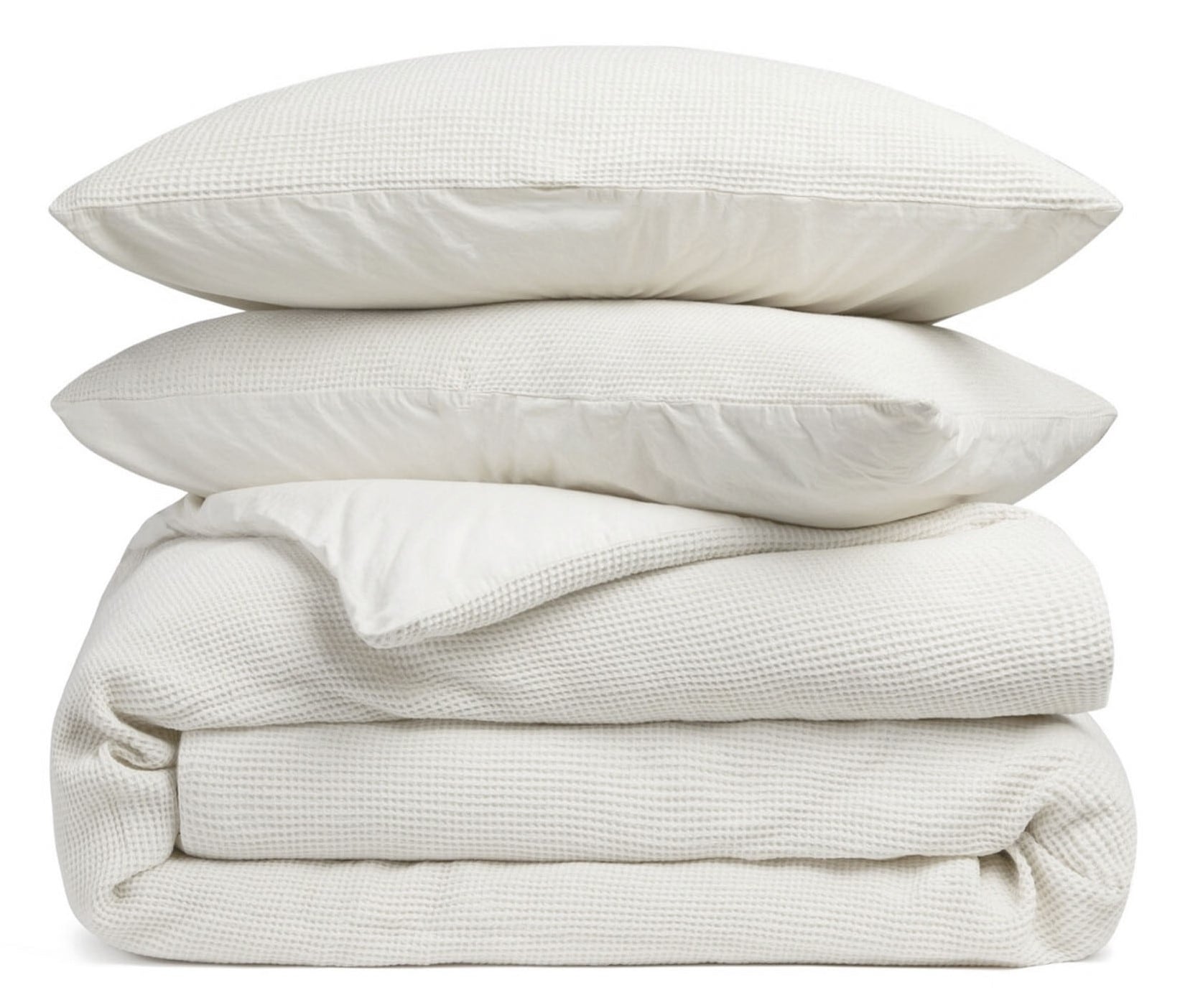 Heckett & Lane Wendebettwäsche »Vafala« 2 Stk. tlg. Waffelmuster,100% Baumwolle ab 135x200 cm.