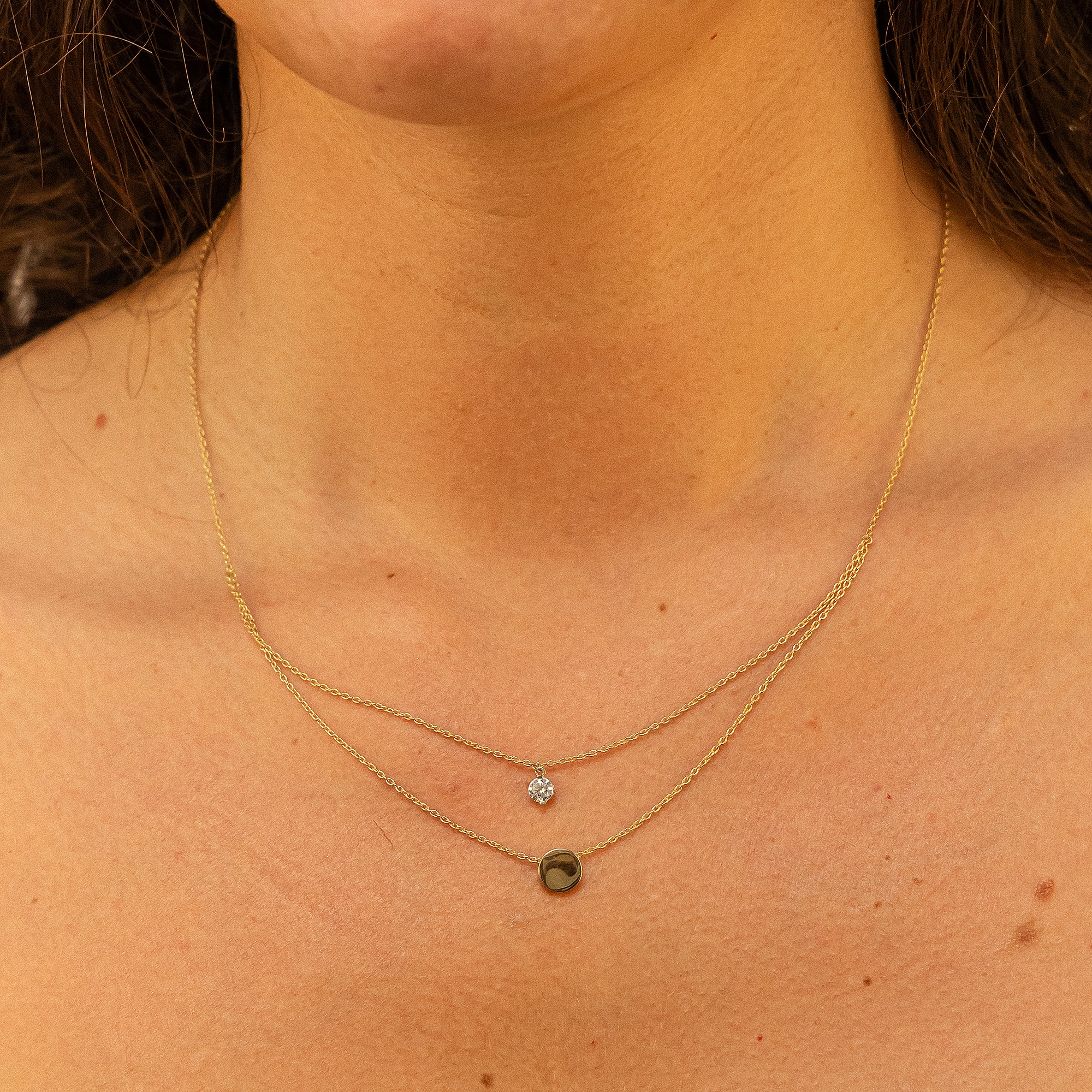Fascination by Ellen K. Collierkettchen »Gold 375 zweifarbig Zirkonia«