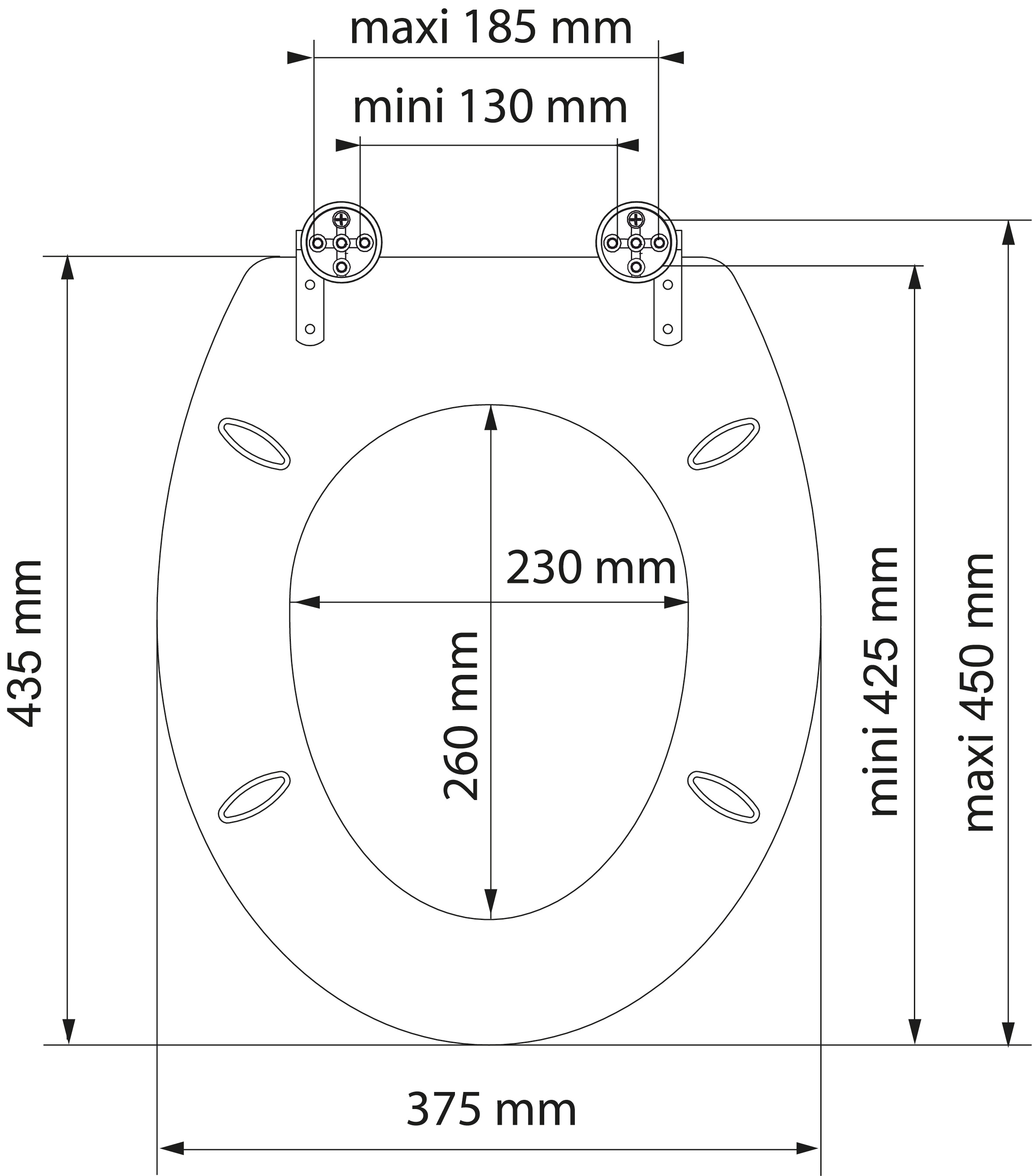 welltime WC-Sitz »Holz«, mit Absenkautomatik, MDF, kratzfest