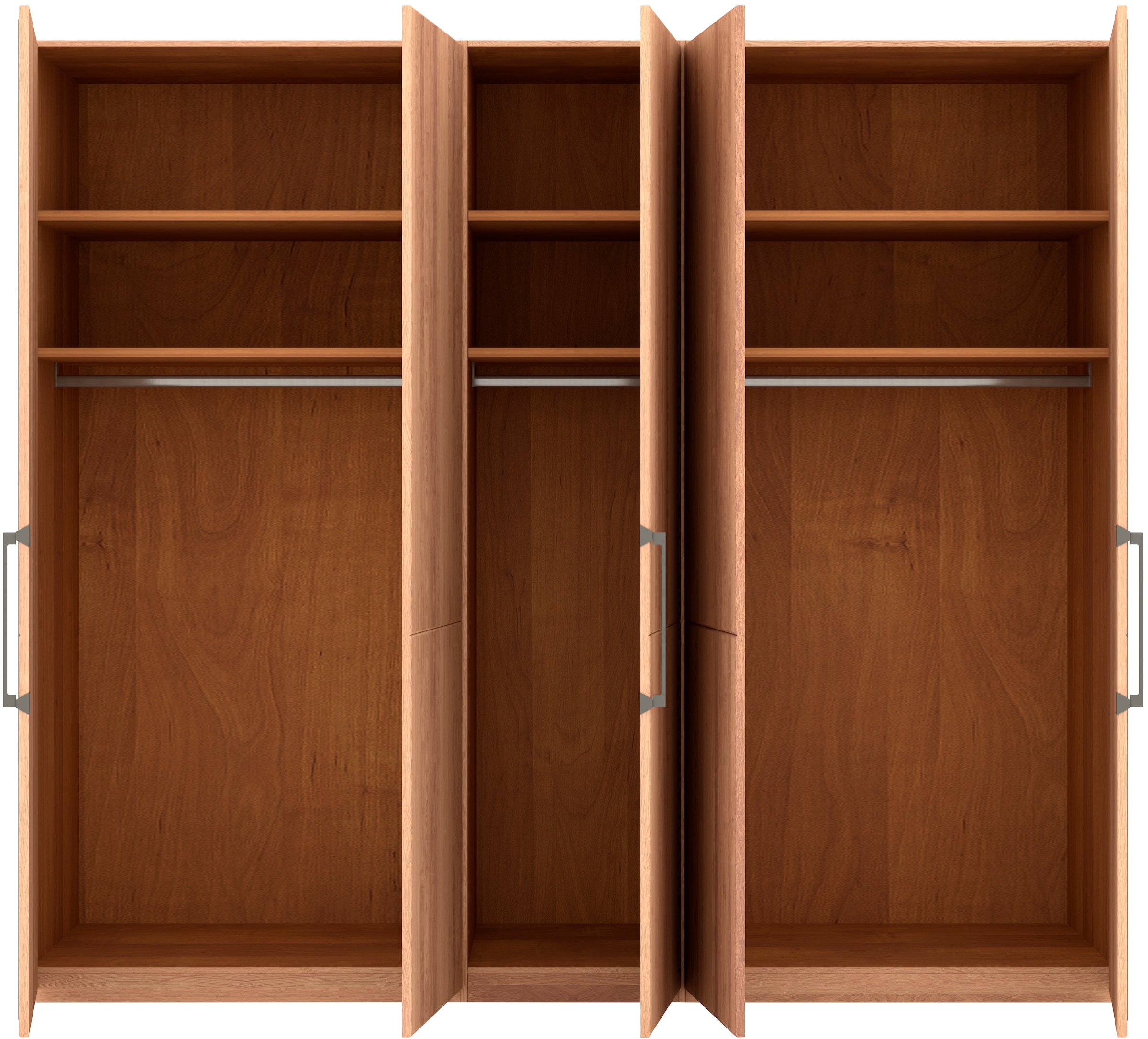 Musterring Drehtürenschrank »Sorrent, Kleiderschrank«, (mit Türdämpfern, in 5 Breiten & 2 Höhen, extra Böden, MADE IN GERMANY), Türen in Eiche massiv mit Absetzung in Schiefer, verschiedene Maße