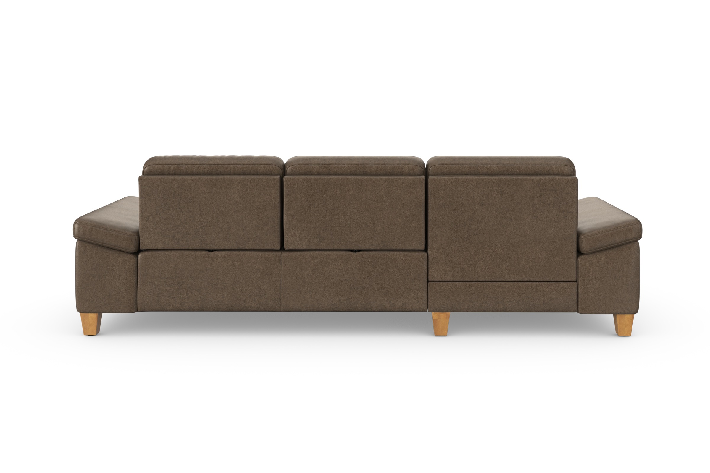 sit&more Ecksofa »Westham L-Form«, mit Recamiere, mit oder ohne Bettfunktion, Bettkasten, Füße Eiche