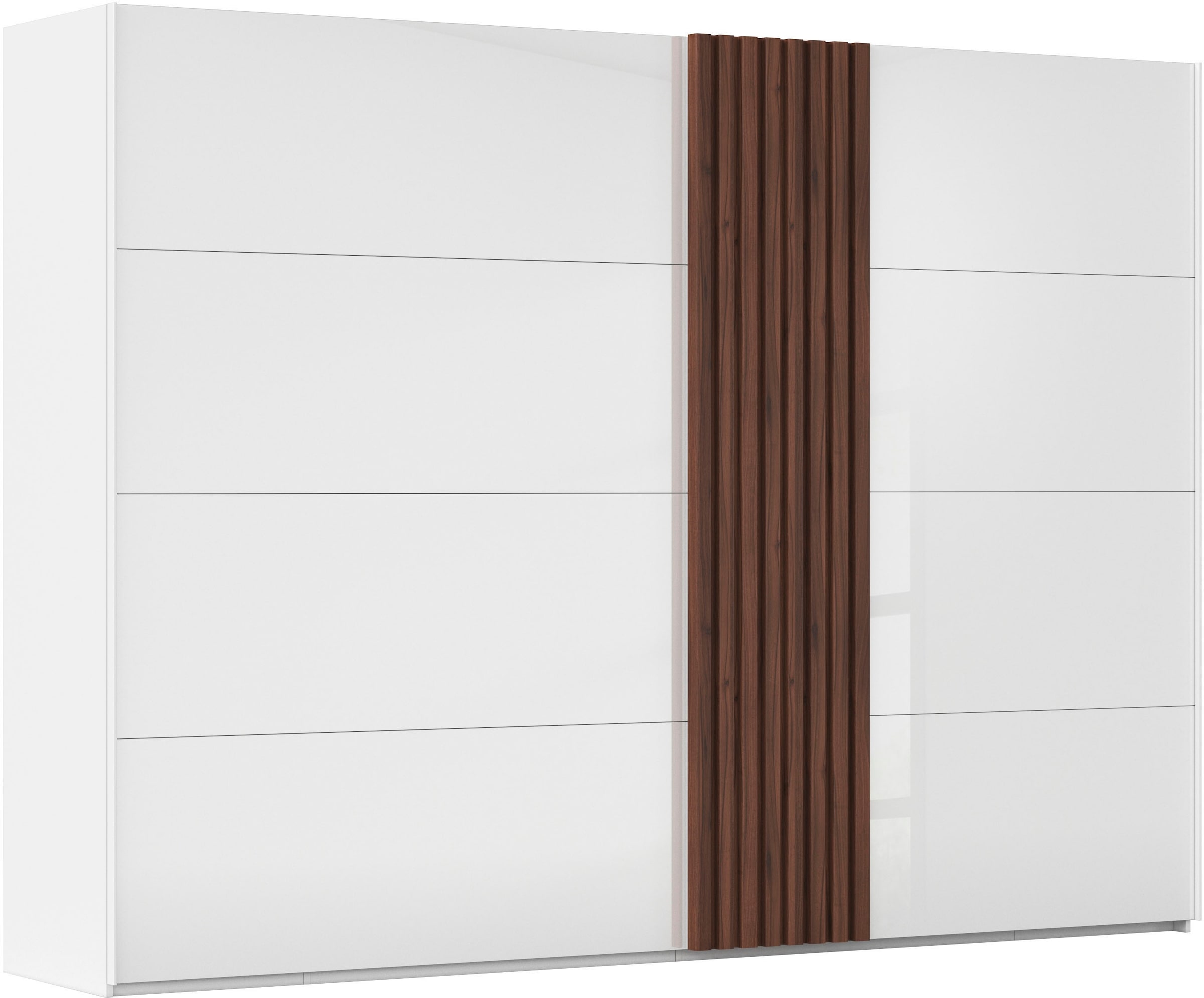 rauch Schwebetürenschrank »Kleiderschrank Schrank Garderobe Wäscheschrank TEGIO«, mit hochwertigen Holzdekoraufleistung und Glasfront MADE IN GERMANY