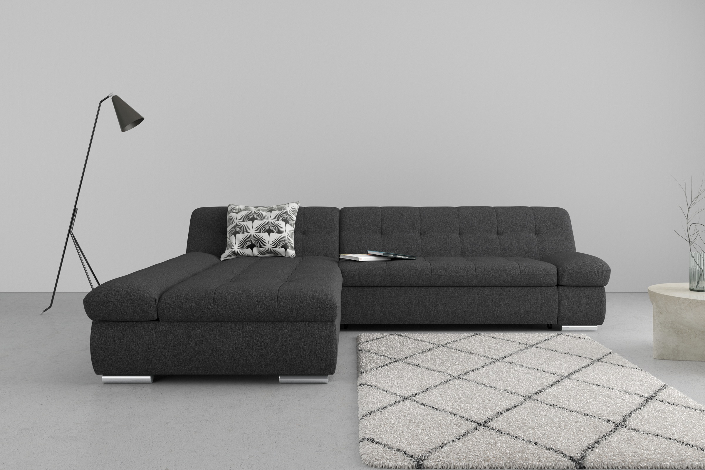 DOMO collection Ecksofa "Mona L-Form", wahlweise mit Bettfunktion günstig online kaufen