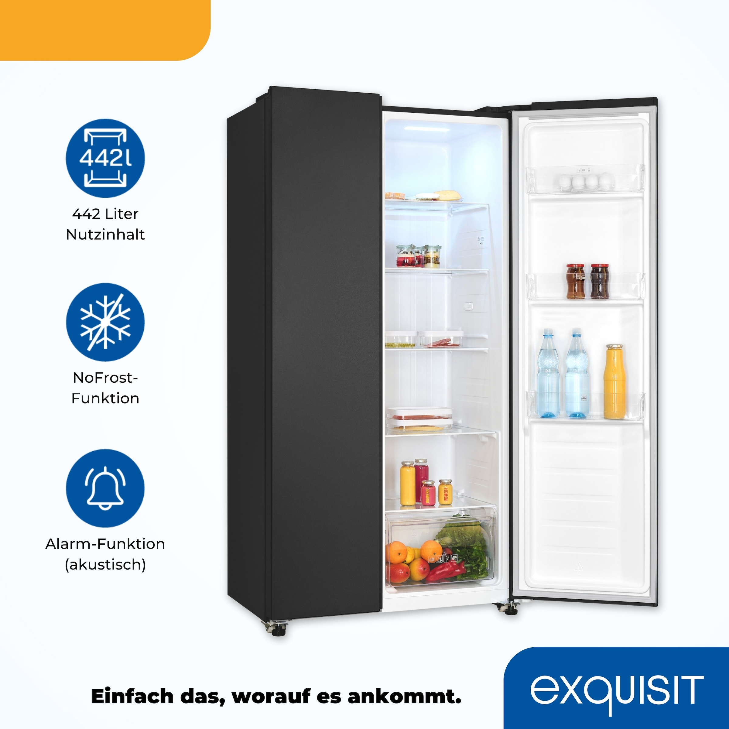 exquisit Side-by-Side »SBS46-040E inoxlook-az«