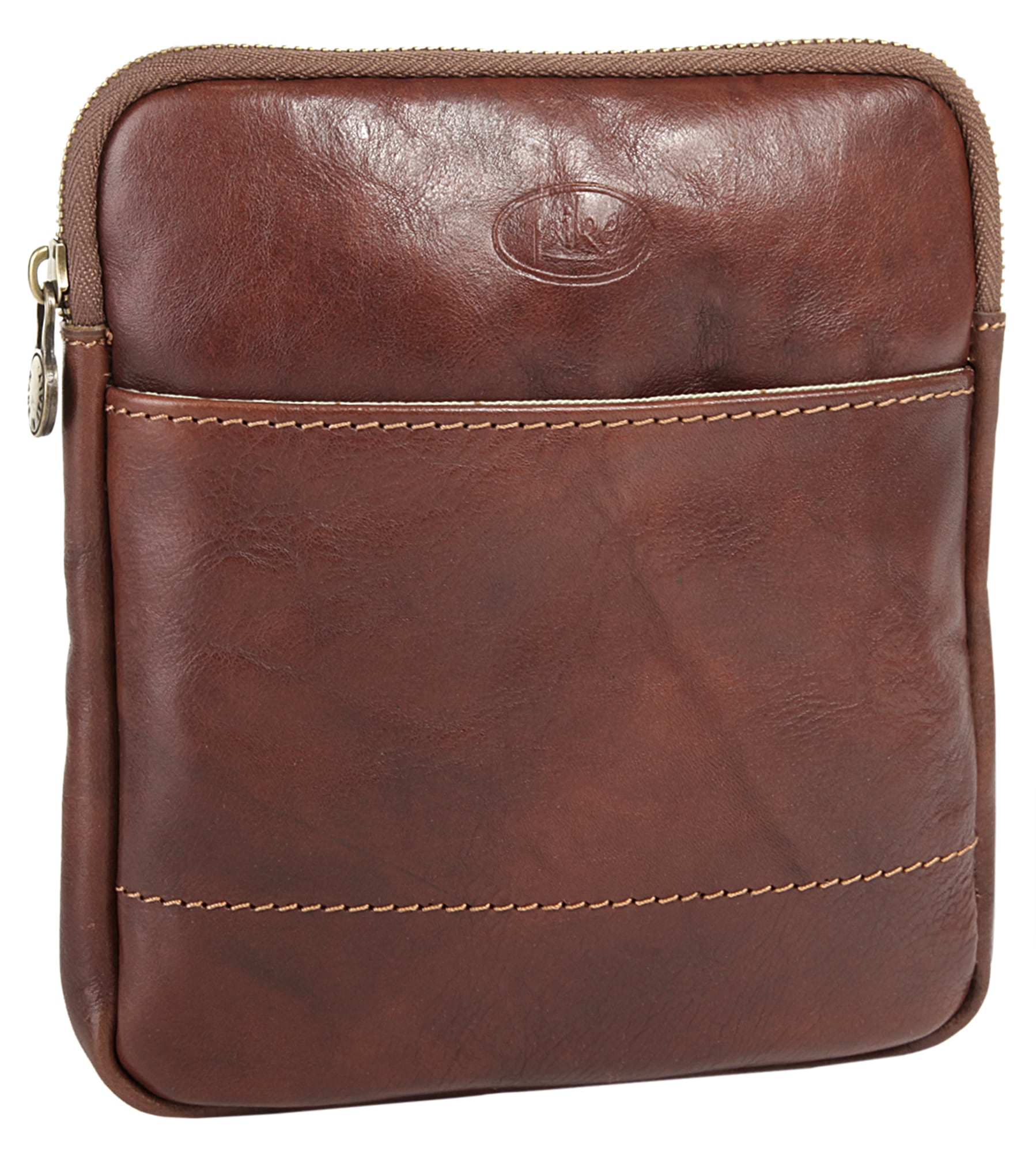 Piké Umhängetasche echt Leder, Made in Italy