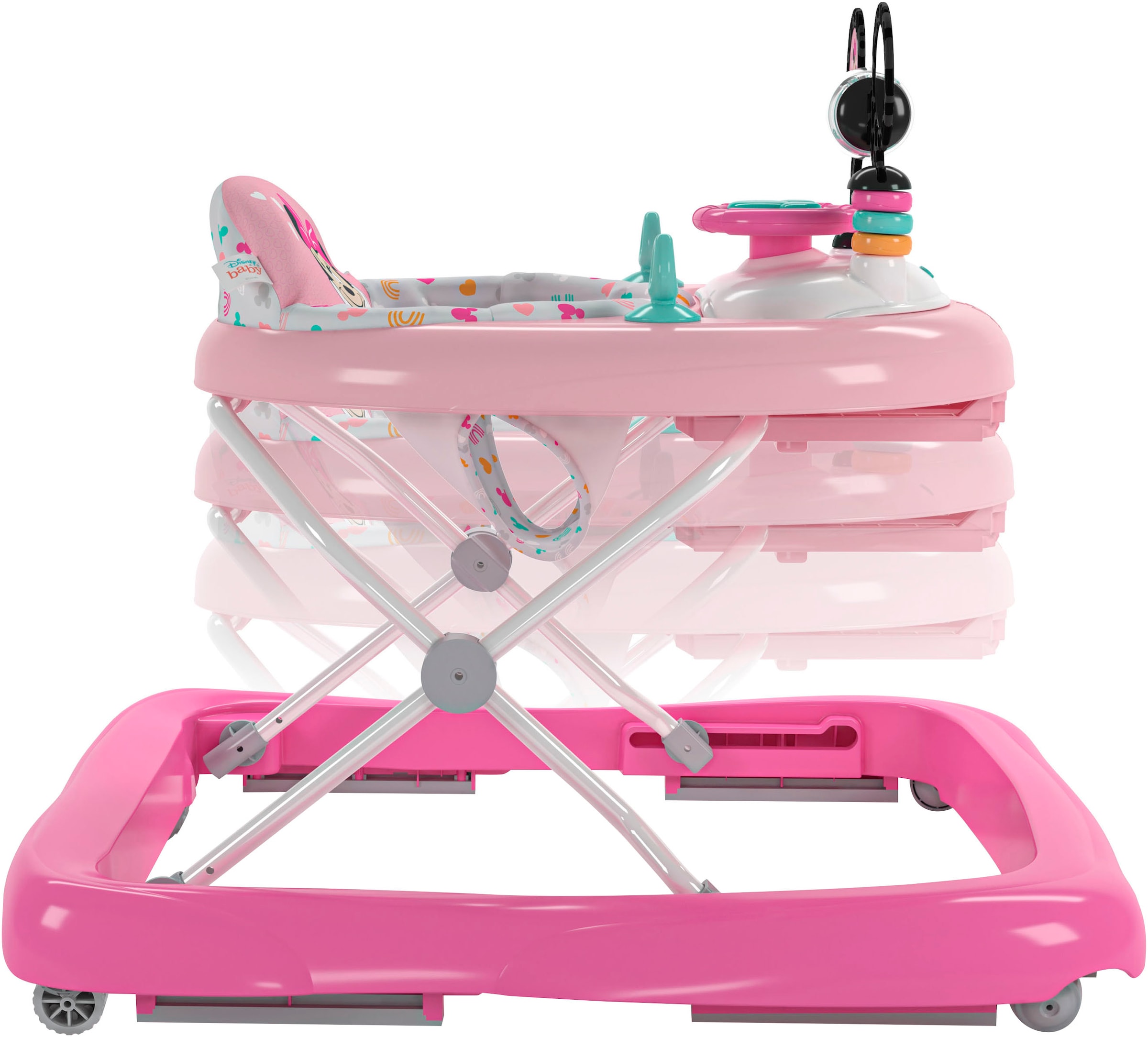 Bright Starts Lauflernhilfe »MINNIE MOUSE Tiny Trek™ Walker, Forever Besties™, 2-in-1 Walker«, mit Licht und Sound