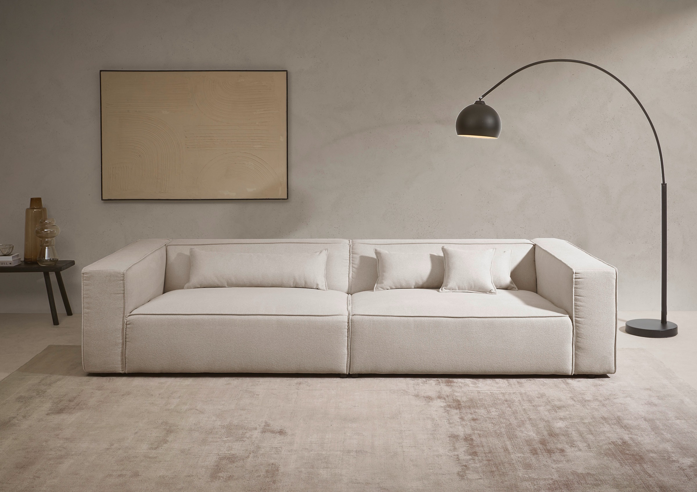 LeGer Home by Lena Gercke 3-Sitzer »PIARA, XXL Sofa mit Kedernaht, Big-Sofa günstig online kaufen