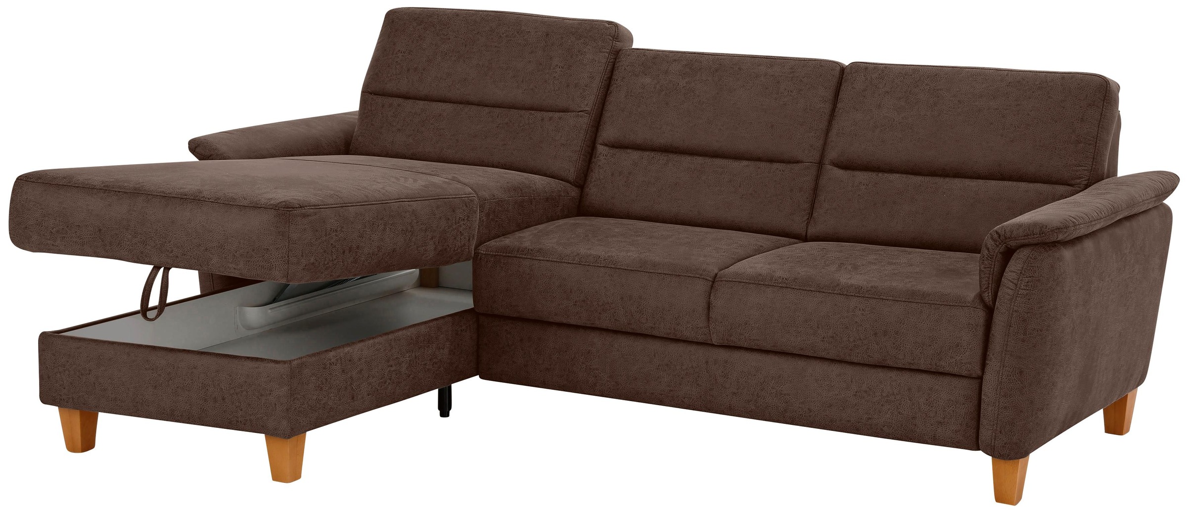 Home affaire Ecksofa »Palmera L-Form«, Federkern, wahlweise mit Bettfunktion und mit/ohne Bettkasten