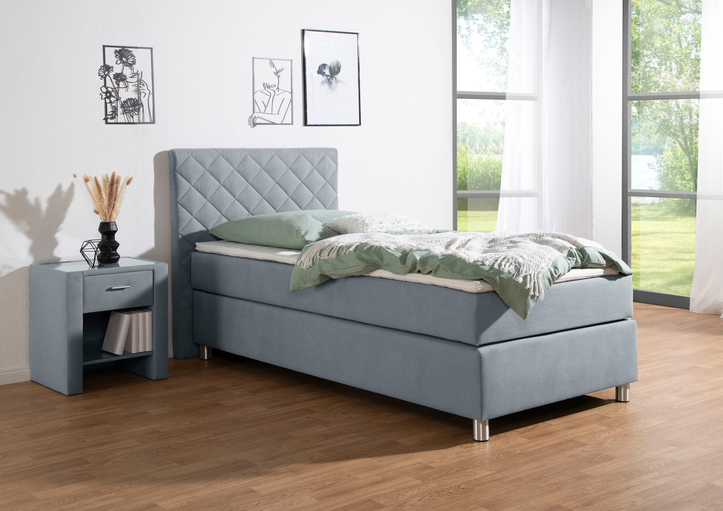 Home affaire Boxspringbett »Bernard, in verschiedenen Breiten« inkl. Topper günstig online kaufen