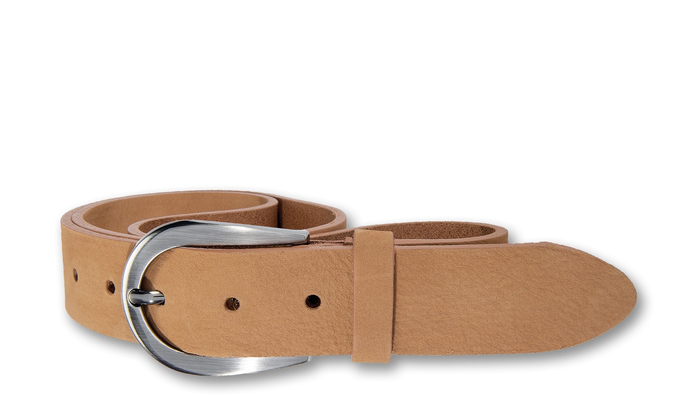 Silbergift Ledergürtel »Ledergürtel mit dunkler Schließe in Hufeisenform«