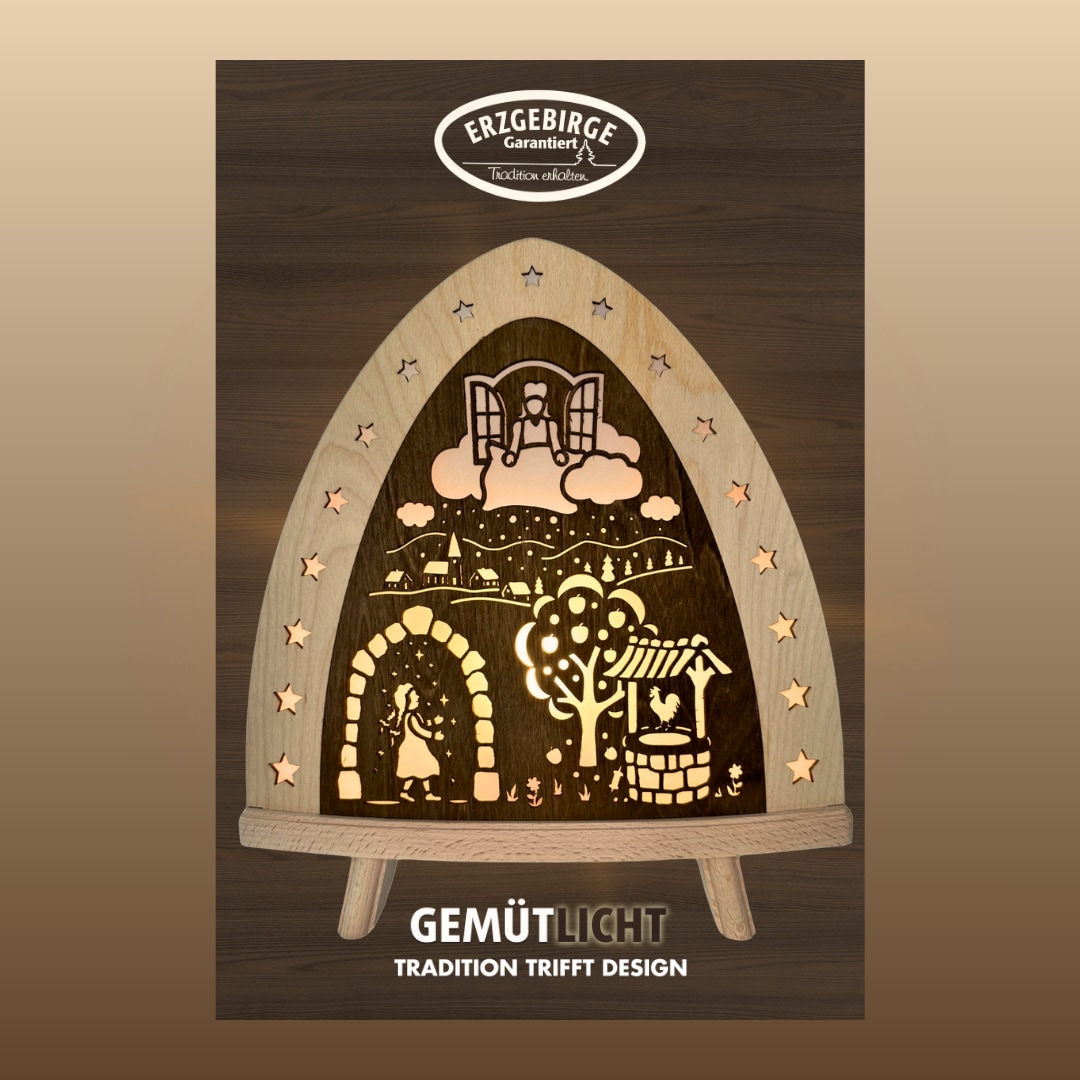 Weigla LED Dekolicht »Frau Holle, BxHxT: 30x32x6 cm« E14 Weihnachtsdeko aus günstig online kaufen