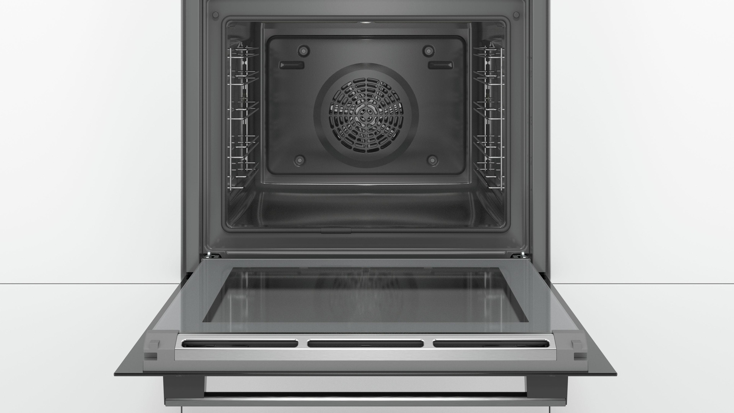 8. Bild von BOSCH Pyrolyse Backofen »HBA578BS0«, Serie 6, HBA578BB0, mit Teleskopauszug nachrüstbar, Pyrolyse-Selbstreinigung