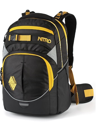 NITRO Schulrucksack »Superhero, Golden Black«, Reflektoren kaufen