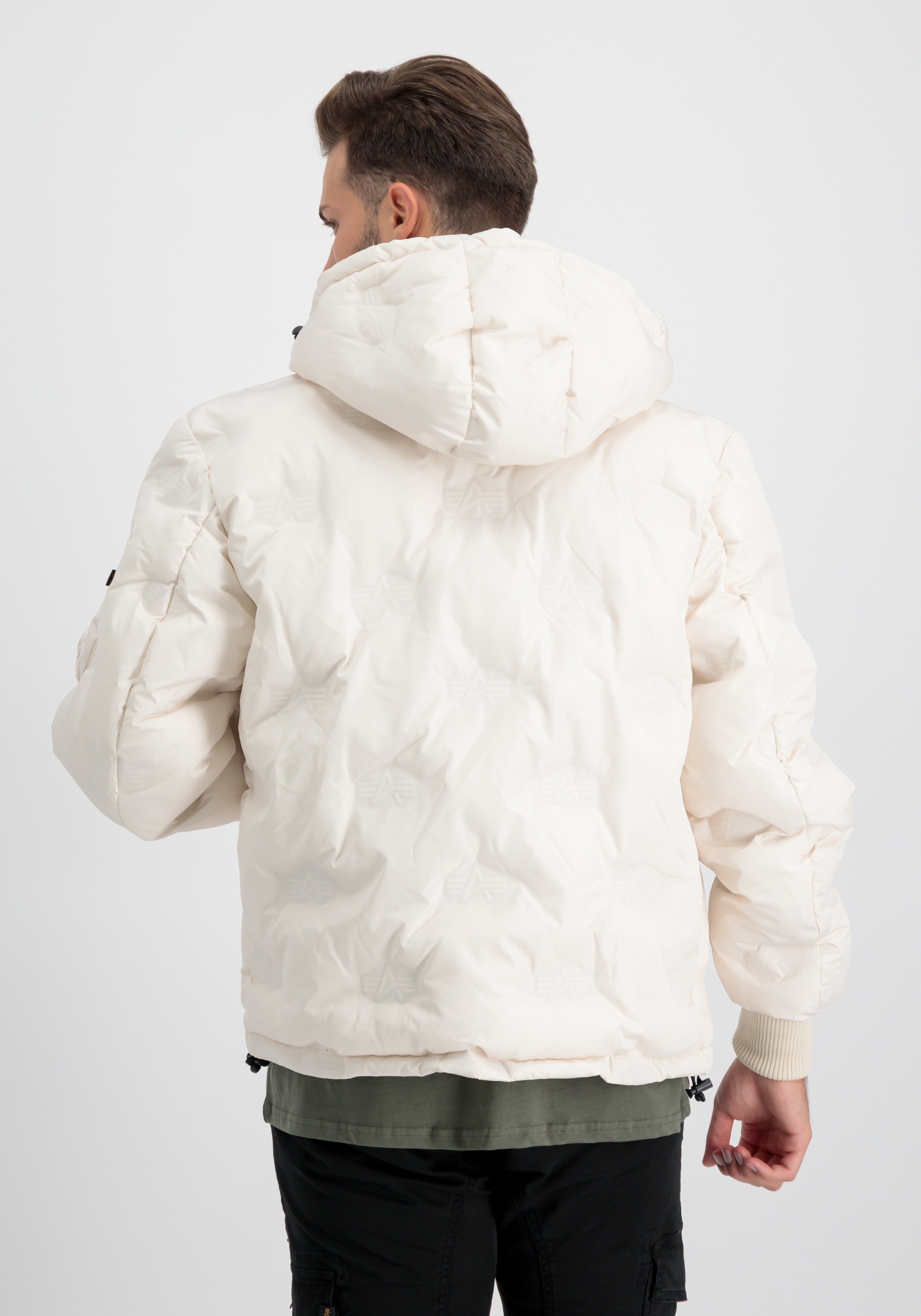Alpha Industries Winterjacke »Alpha Industries Men - Cold Weather Jackets Hooded Logo Puffer«