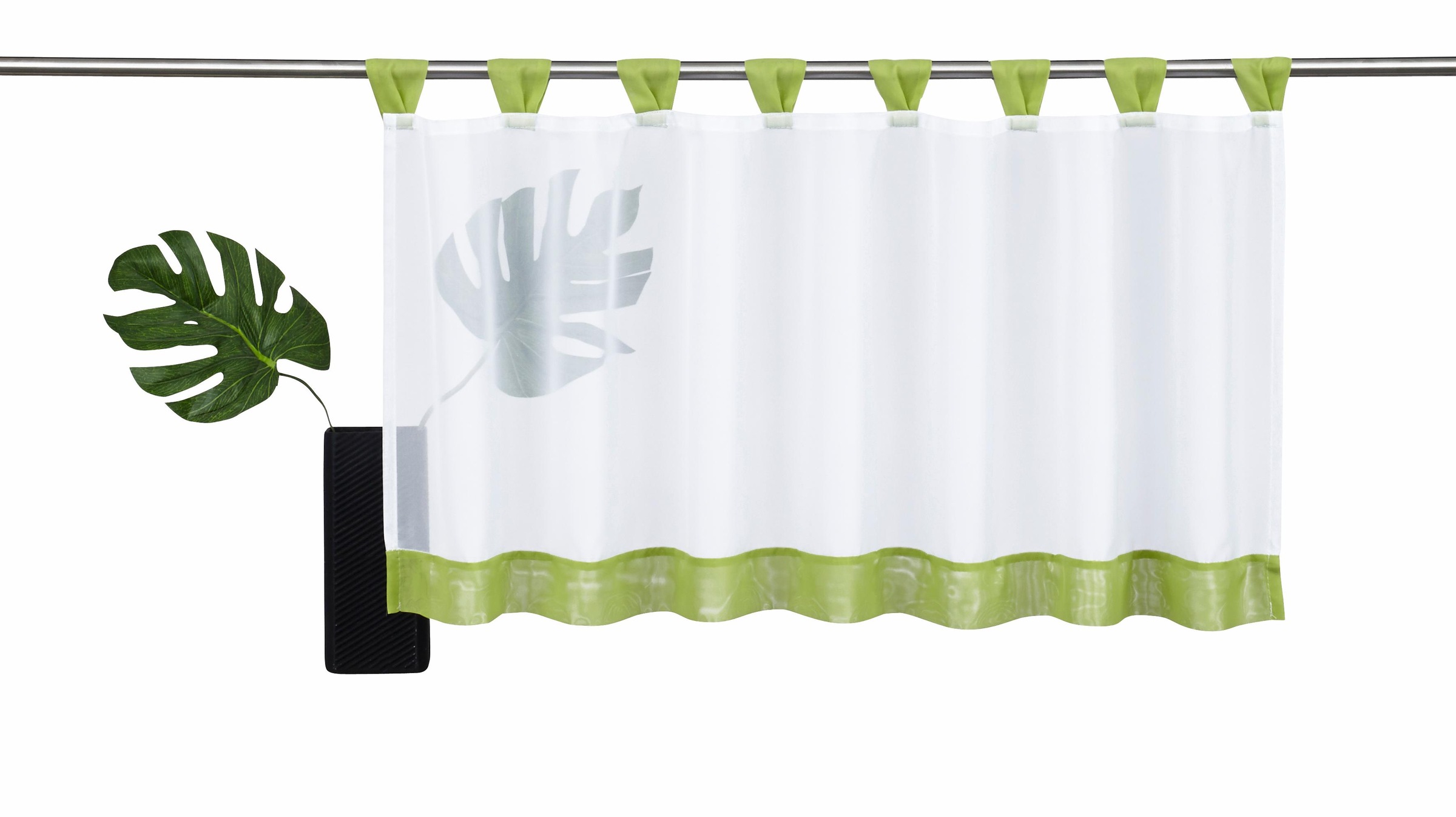 my home Scheibengardine »Bitola« Schlaufen 1 Stk. tlg. Fertiggardine, trans günstig online kaufen