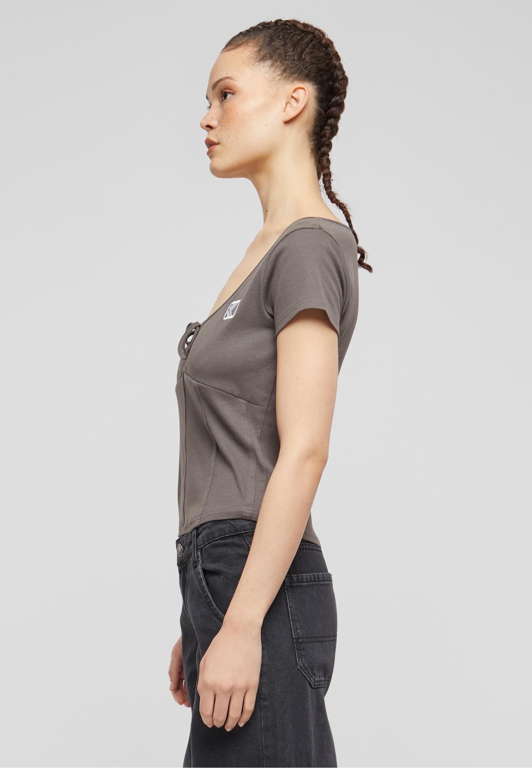 Karl Kani T-Shirt »Karl Kani Damen KW241-026-2 Karl Kani Og Corset Rib Tee« 1 Stk.