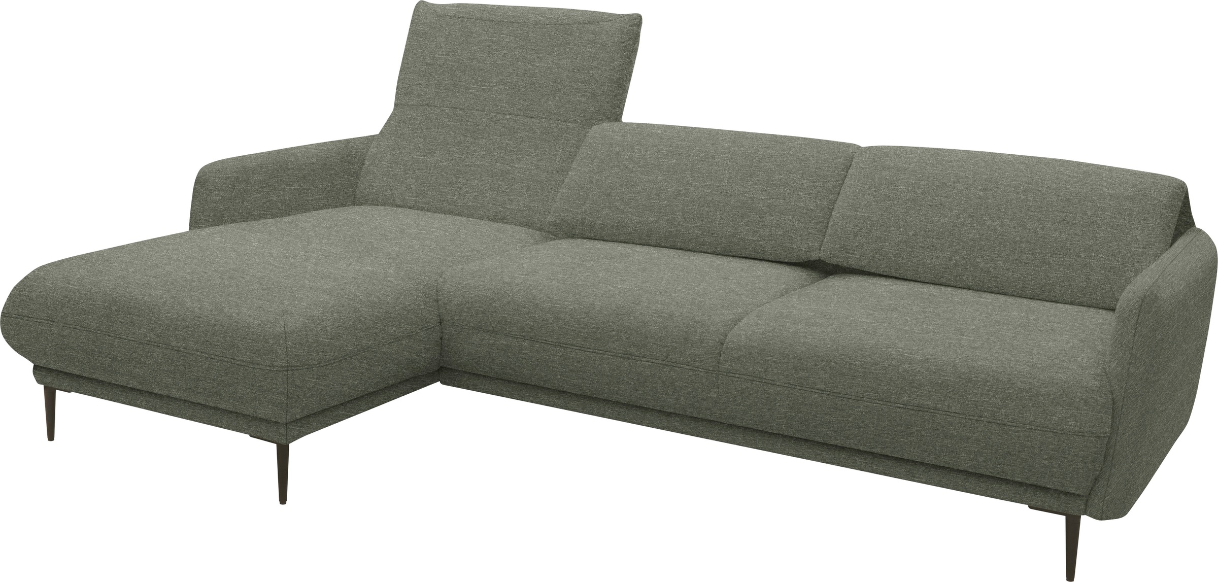 andas Ecksofa »Skovsende Sitzbreite 245 cm, Rückenlehne stufenlos hochklappbar für«, individuellen Sitzkomfort Kopfteilverstellung, L-Form
