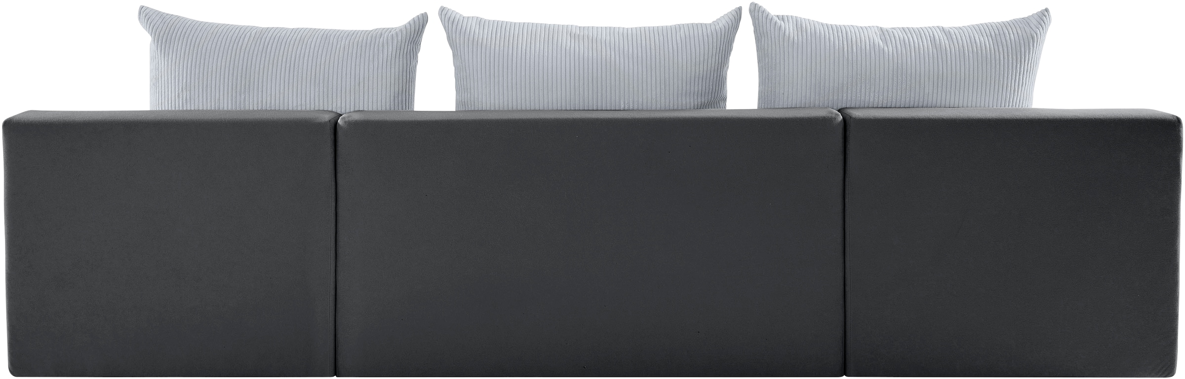 COLLECTION AB Wohnlandschaft »Josy, U-Form, Schlafsofa mit Bettkasten«, (Cord-/Mix), flexible Recamiere, Breite: 269cm, inklusive Rückenkissen, Cord/Mix