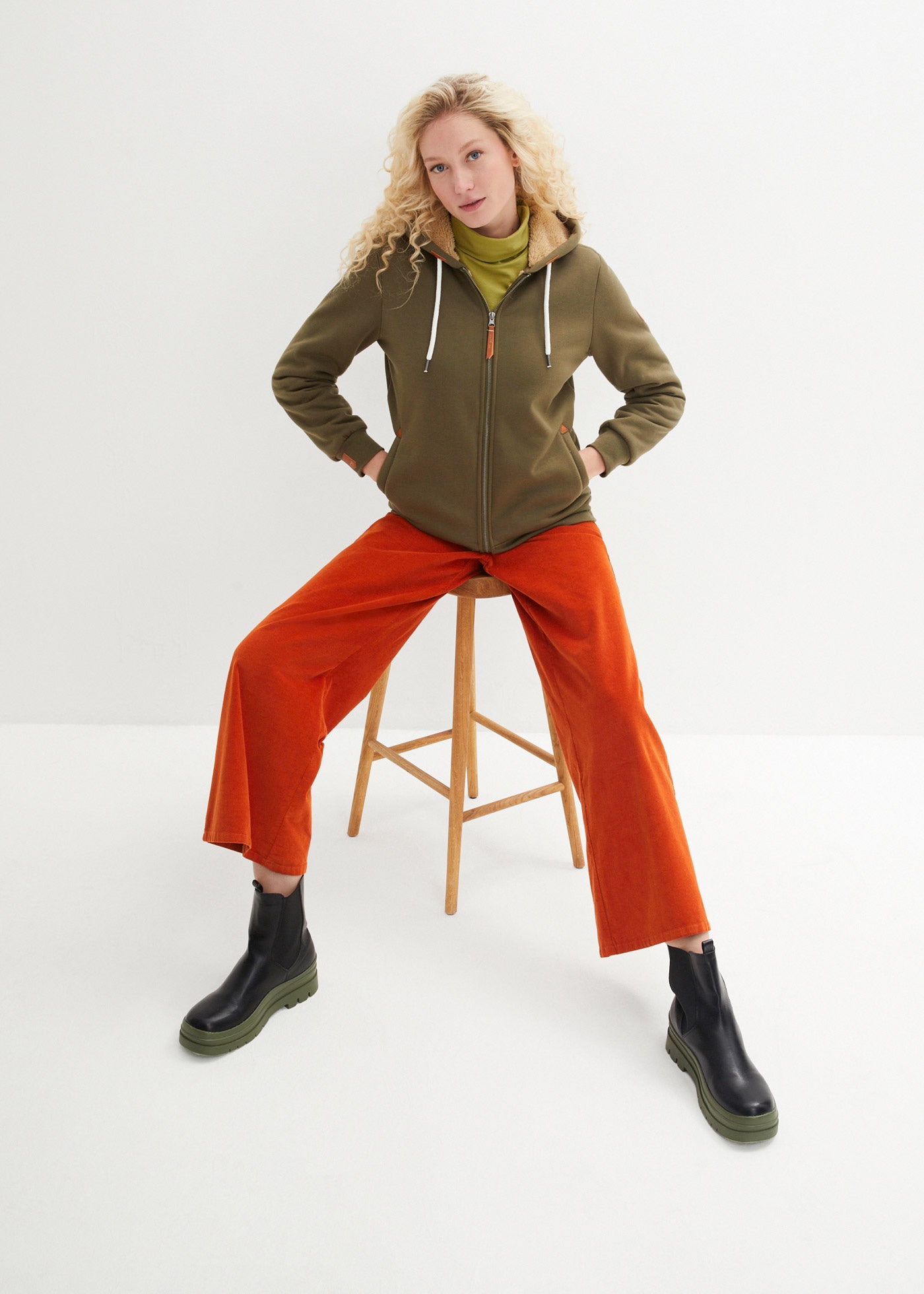 bonprix Langarmshirt »Langarmshirt mit reiner Baumwolle« Langarmshirt mit reiner Baumwolle