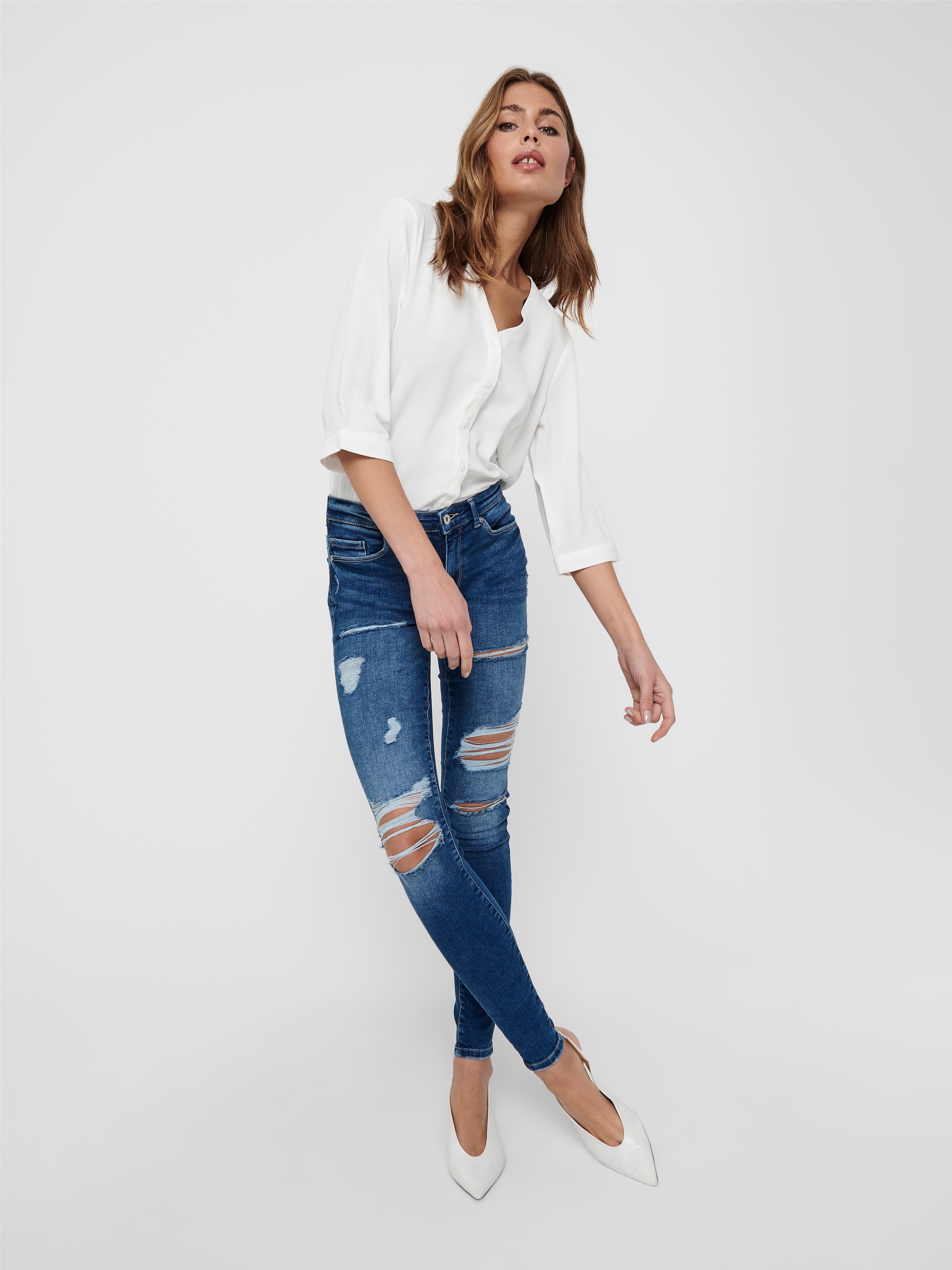 JDY Shirtbluse »JDYLION CAPOTE 3/4 SHIRT WVN NOOS«