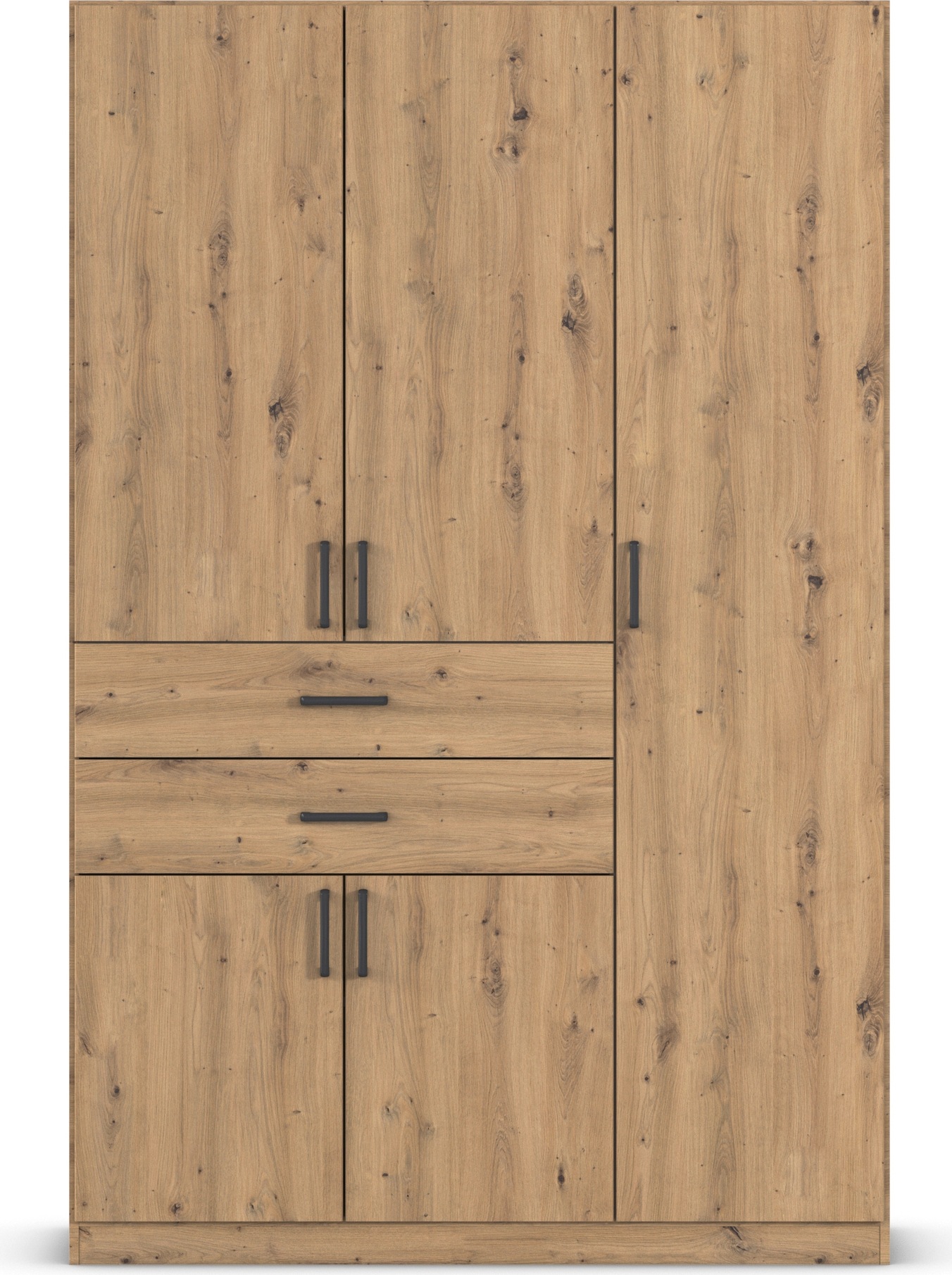 rauch Drehtürenschrank »Kleiderschrank Schrank Garderobe MAIKA mit Dekor-Front«, 2 Schubladen, in verschiedenen Breiten, Höhen, Farben, MADE IN GERMANY