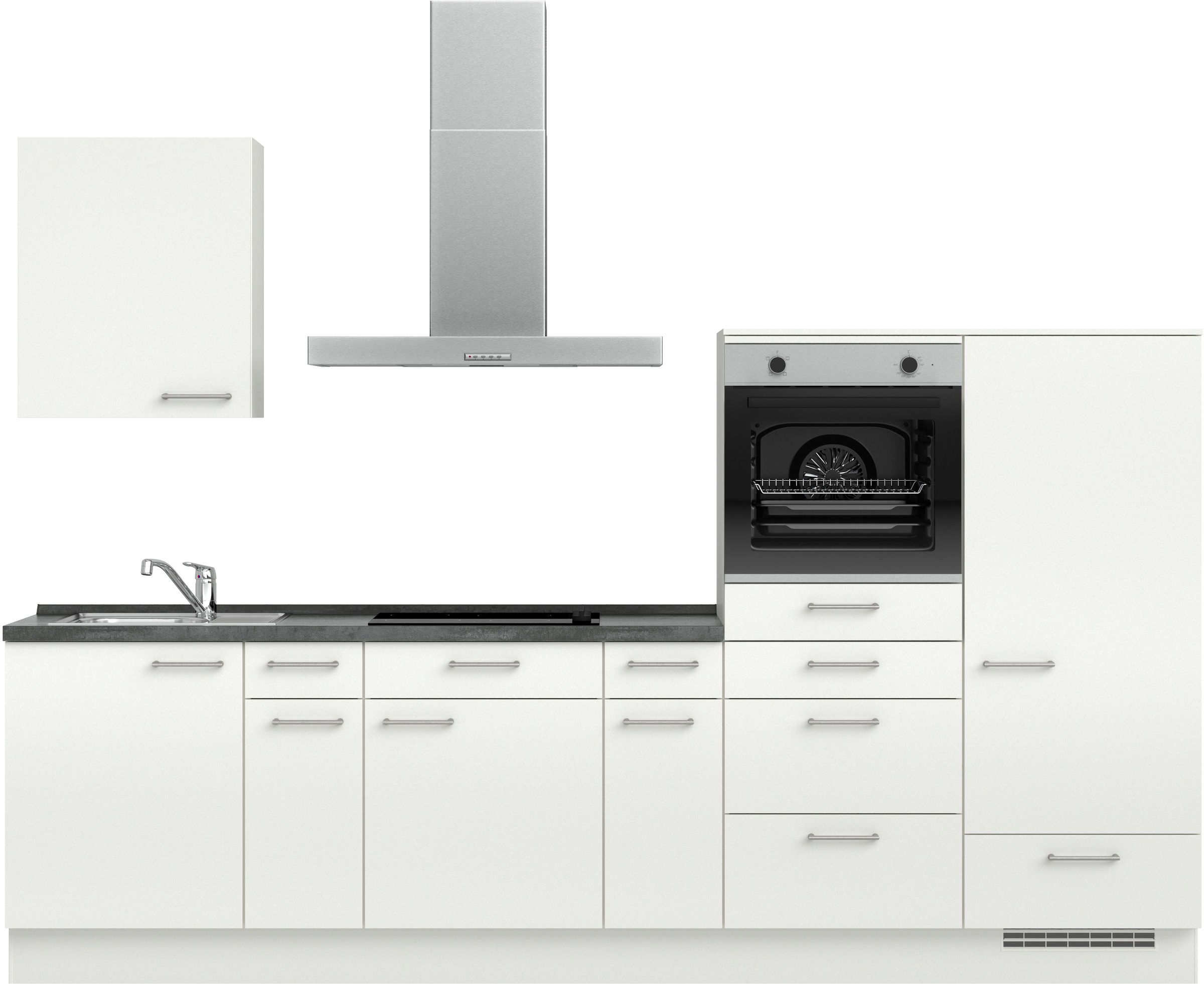 nobilia® Küchenzeile »"Laser I", Ausrichtung wählbar, Breite 300 cm« vormon günstig online kaufen