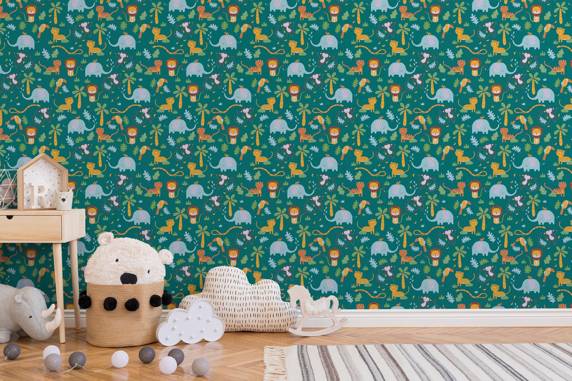 A.S. Création Vliestapete »Little Love«, Motiv-abstrakt-naturalistisch, Kindertapete Tapete Dschungel Tapeten Kinderzimmer Schlafzimmer Design