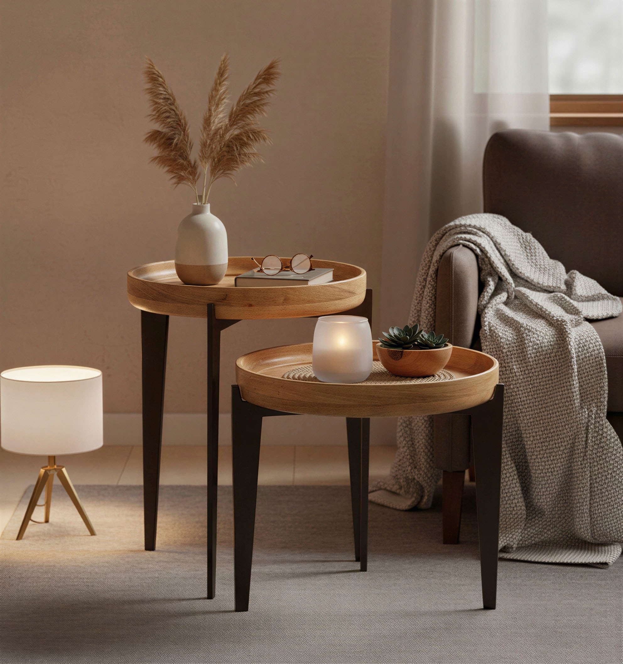 SIT Beistelltisch »T-TRAY TABLE HIGH« mit Tablett, rund, ø 40 cm