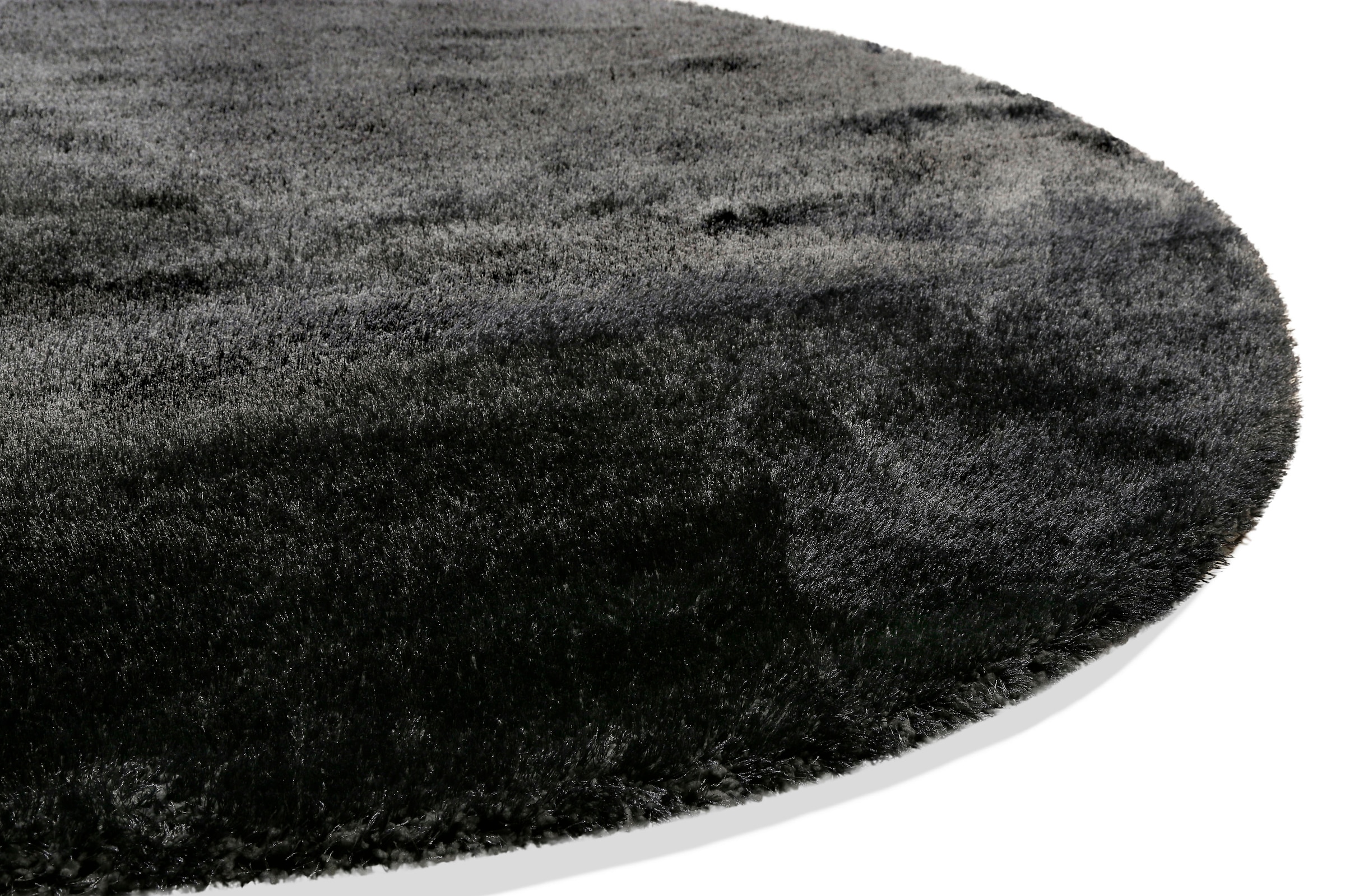Wecon home Basics Hochflor-Teppich »Ella«, rund, 40 mm Höhe, Wohnzimmer