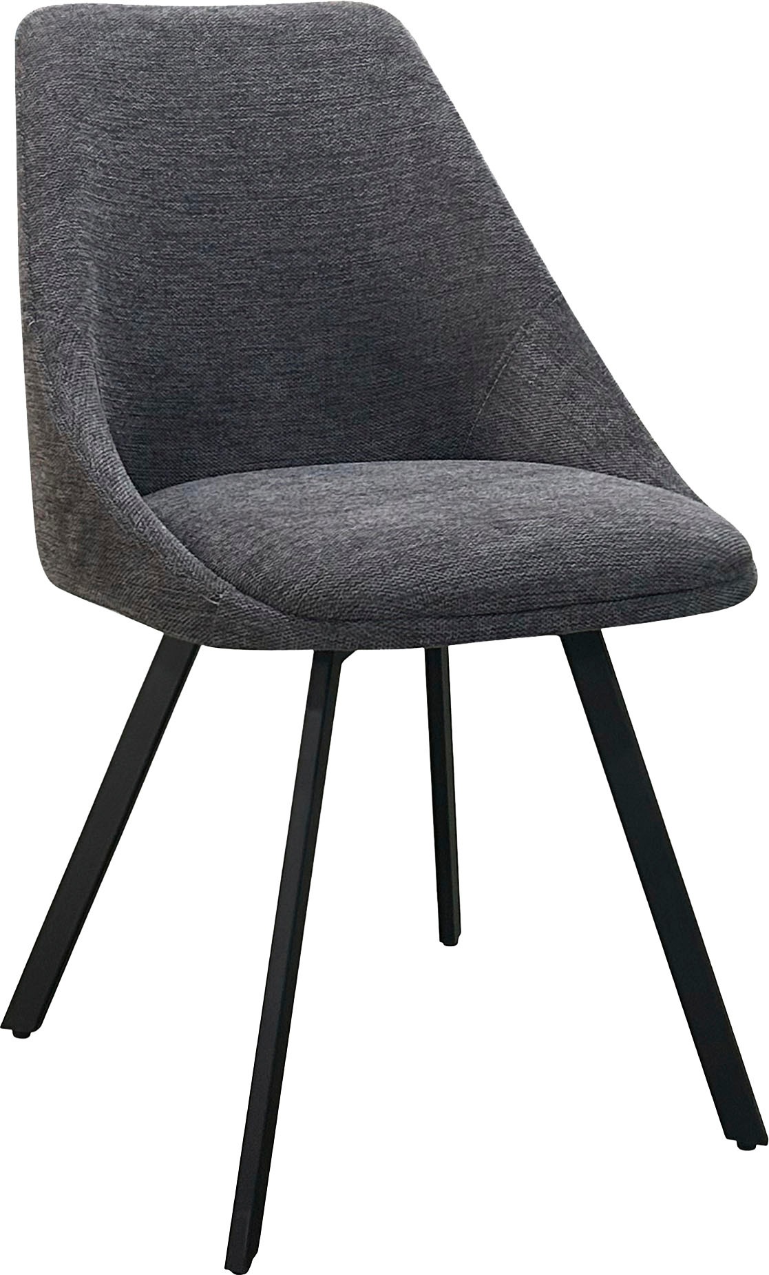 byLIVING Esszimmerstuhl »Jasper (2er-Set)«, (Set), Sitzschale 360°drehbar, Metall schwarz, Küchenstuhl, diverse Bezüge