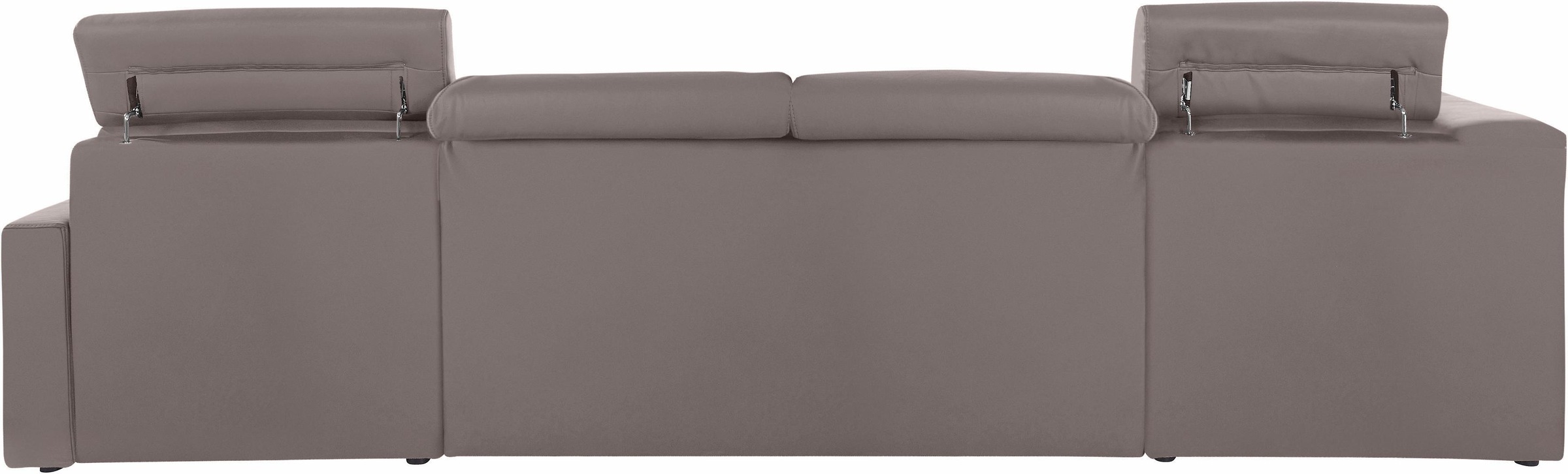 DOMO collection Wohnlandschaft »Ava moderne Sitzheftung mit toller Doppelnaht, komfortabel, U-Form«, mit Federkern, wahlweise mit Kopfteilverstellungen