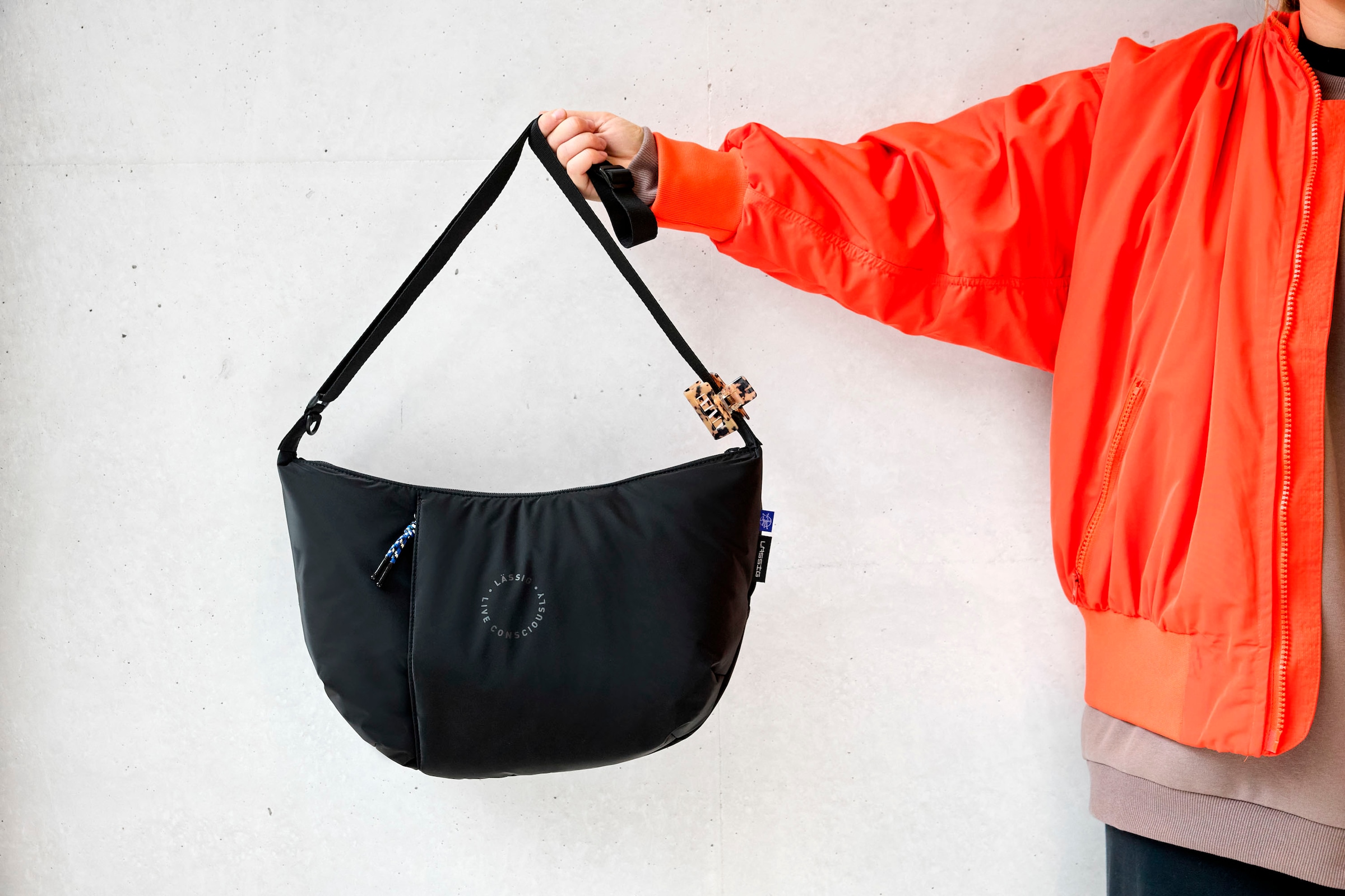LÄSSIG Wickeltasche »Green Label, Lunua Bum Bag, black«, mit Wickelauflage