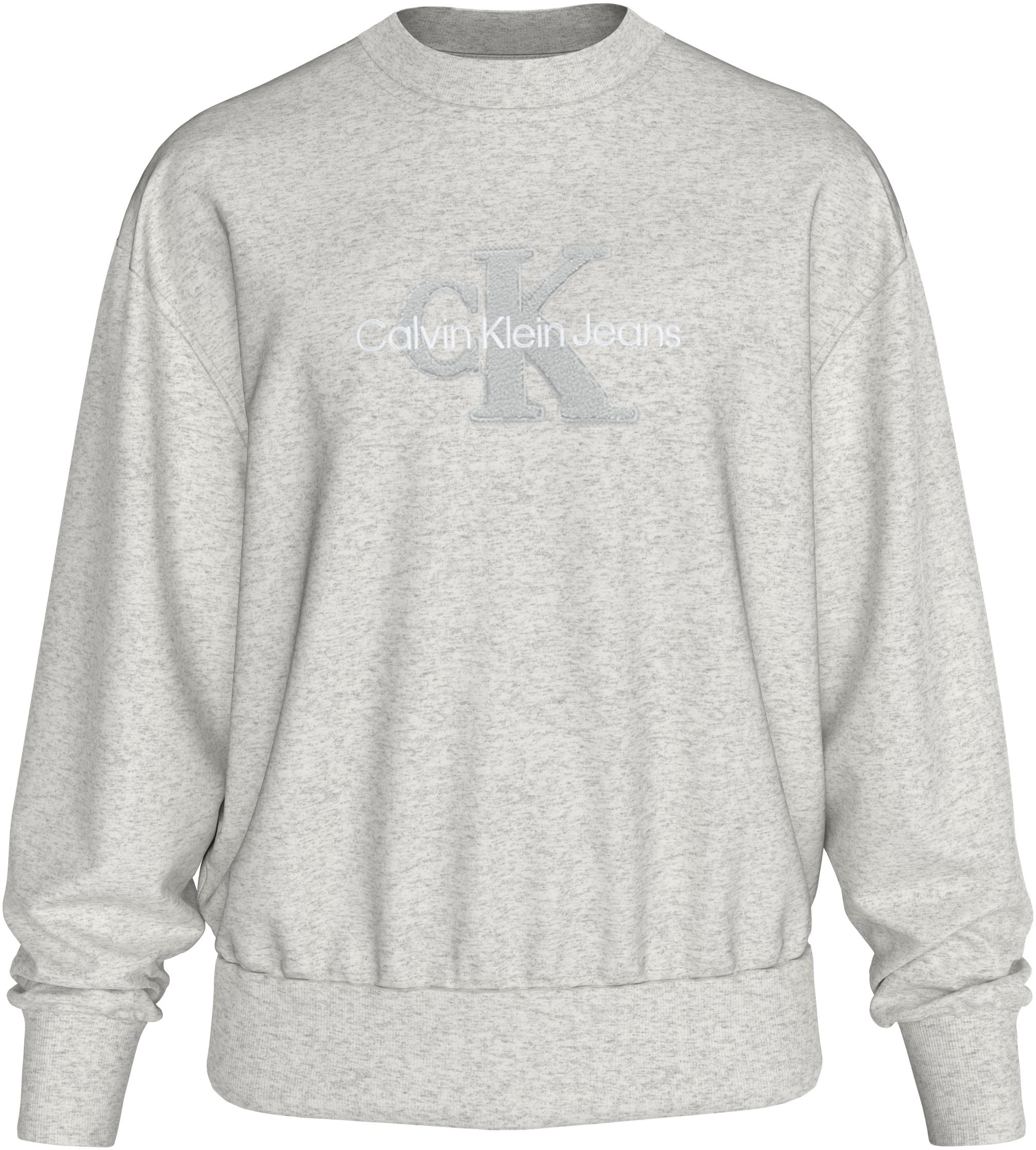 Calvin Klein Jeans Sweatshirt »CHENILLE MONOLOGO CREW NECK«, mit Logostickerei