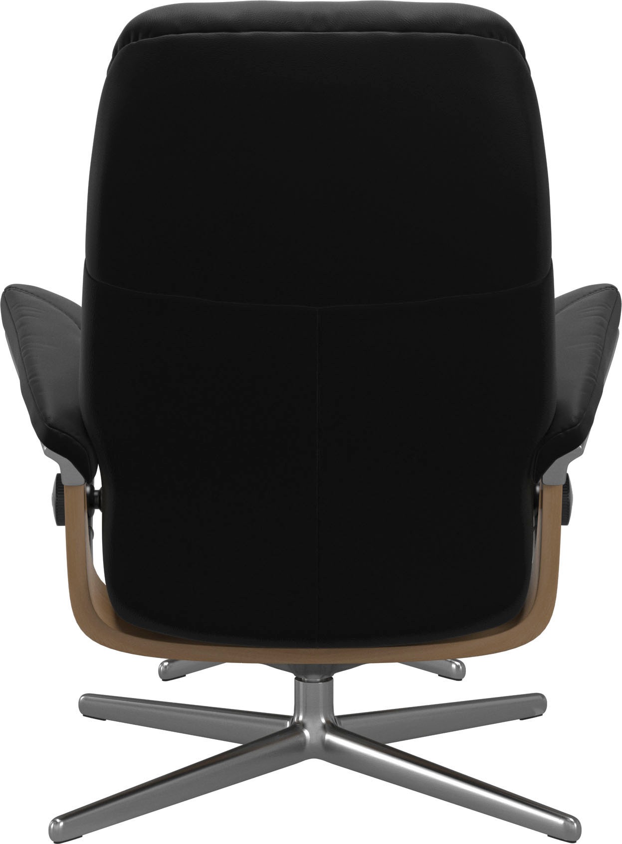 Stressless® Relaxsessel »Consul«, (Set, Relaxsessel mit Hocker), mit Hocker, mit Cross Base, Größe S, M & L, Holzakzent Eiche