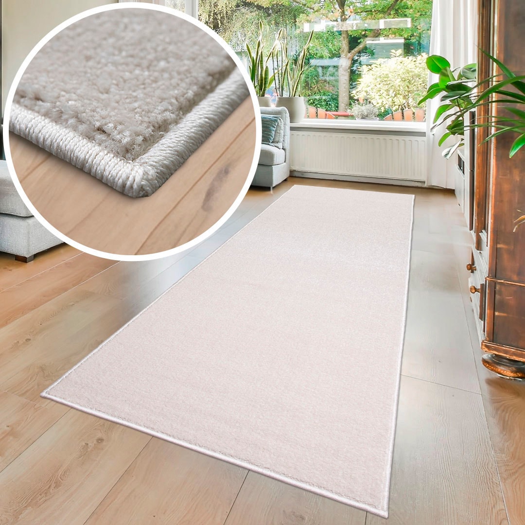 my home Design-Teppich mit Kurzflor, bestellen mit Melange-Effekt »Pieter«, schnell besonders weichem und rechteckig, Flor, Läufer bequem
