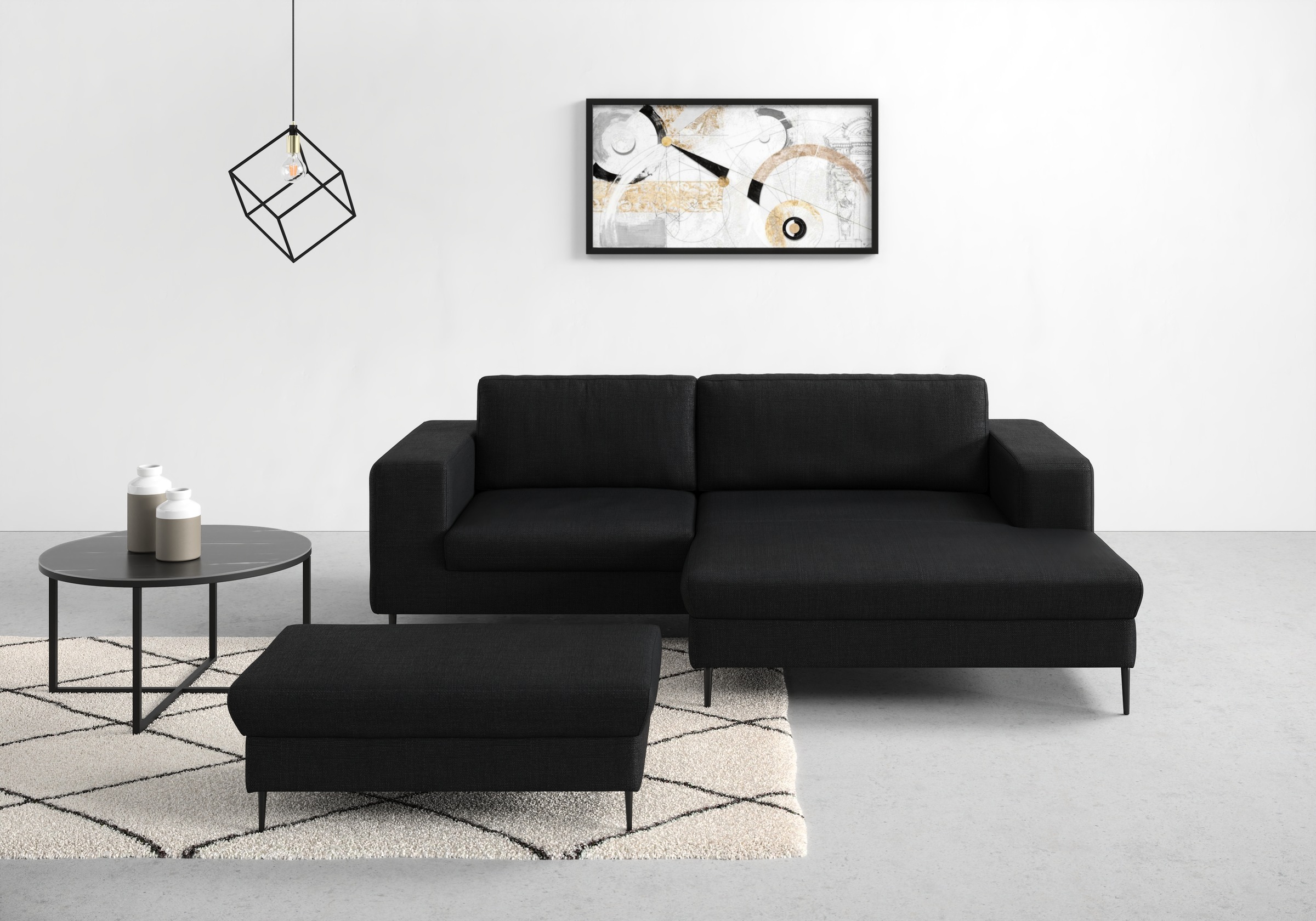DOMO collection Ecksofa »Modica kompakt und elegant, Breite 244, L-Form«, m günstig online kaufen