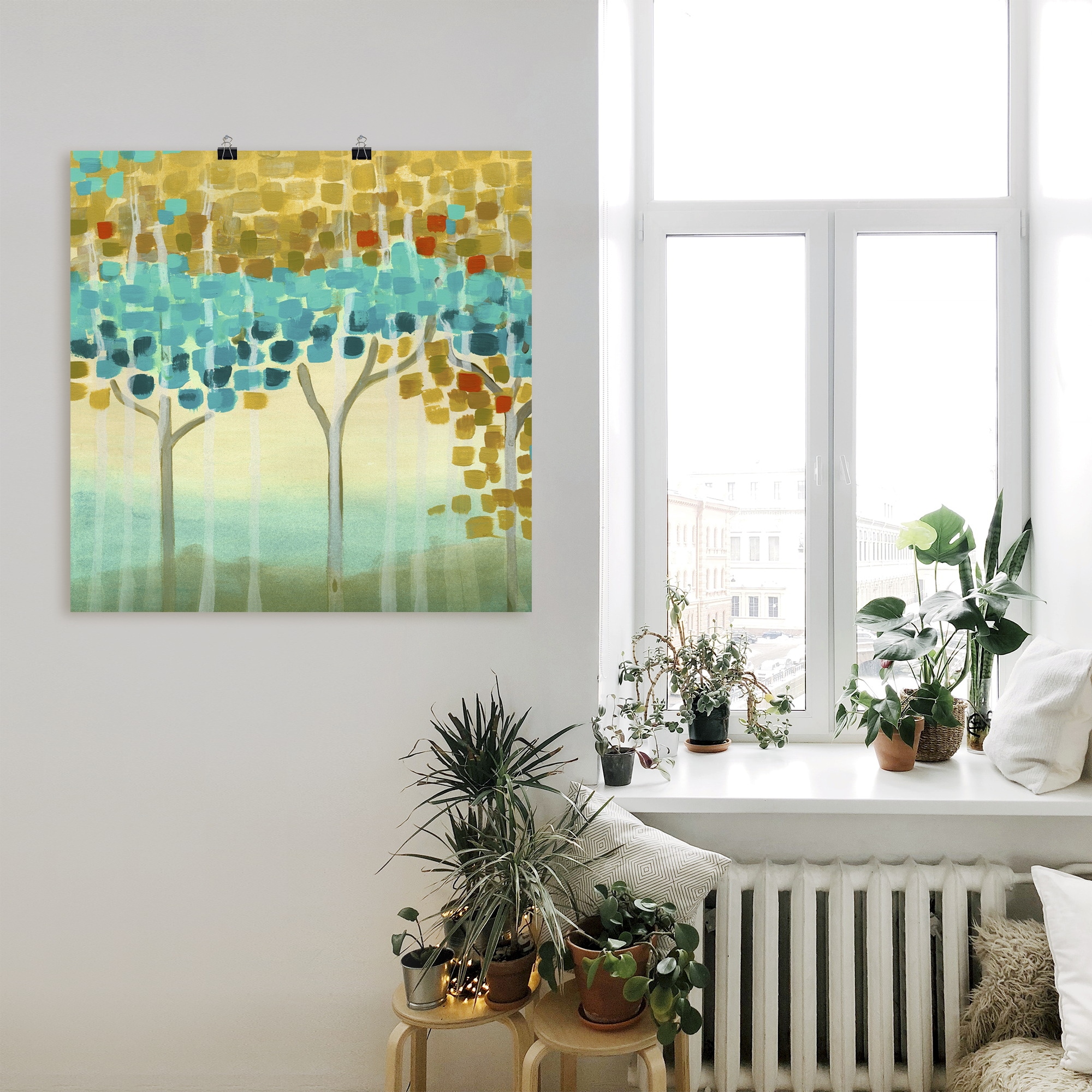 Artland Wandbild »Waldmosaik II«, Muster, (1 St.), als Alubild, Leinwandbild, Wandaufkleber oder Poster in versch. Größen