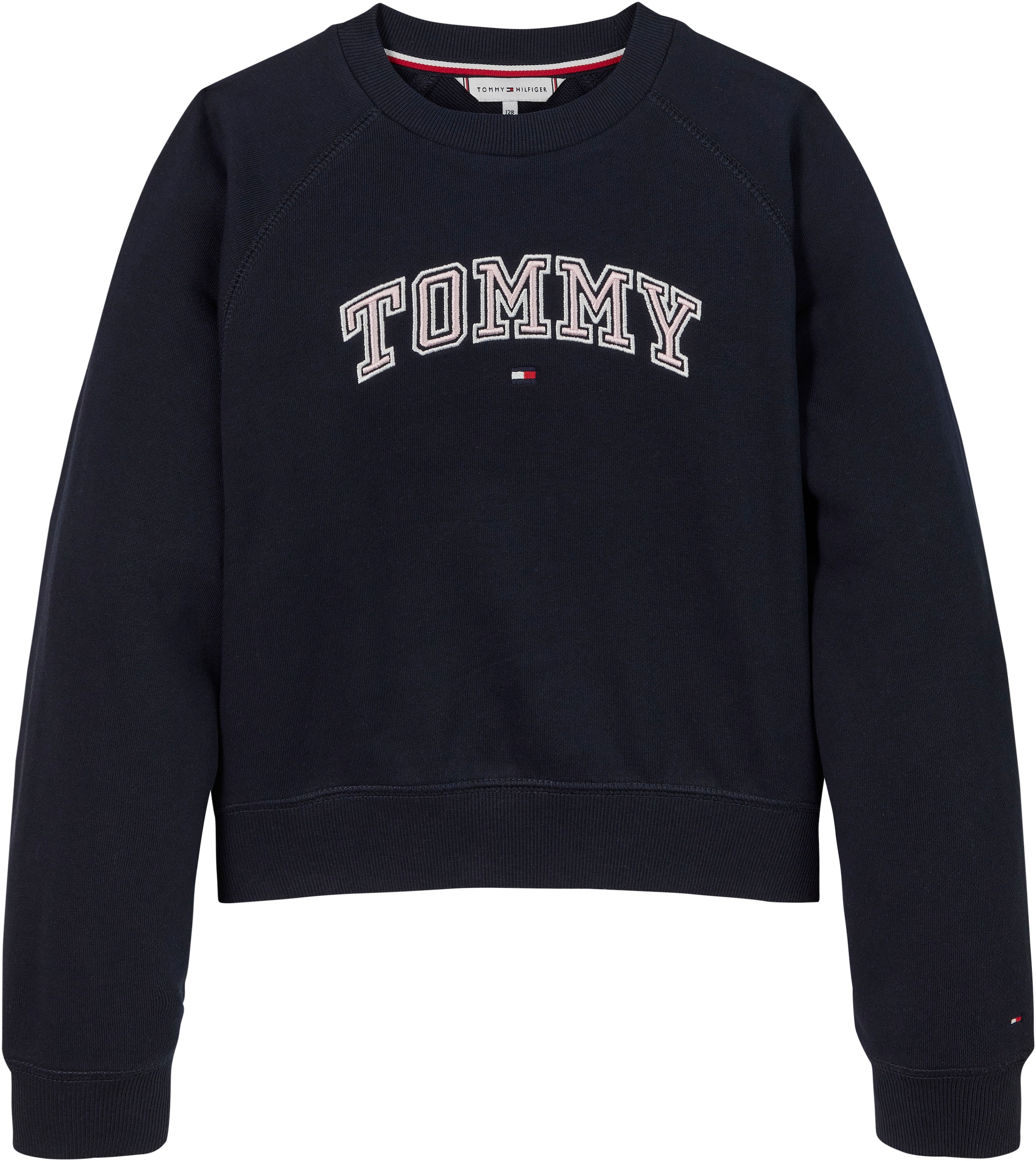 Tommy Hilfiger Sweatshirt »VARSITY EMBROIDERED CREWNECK«, Kinder bis 16 Jahre mit Logostickerei