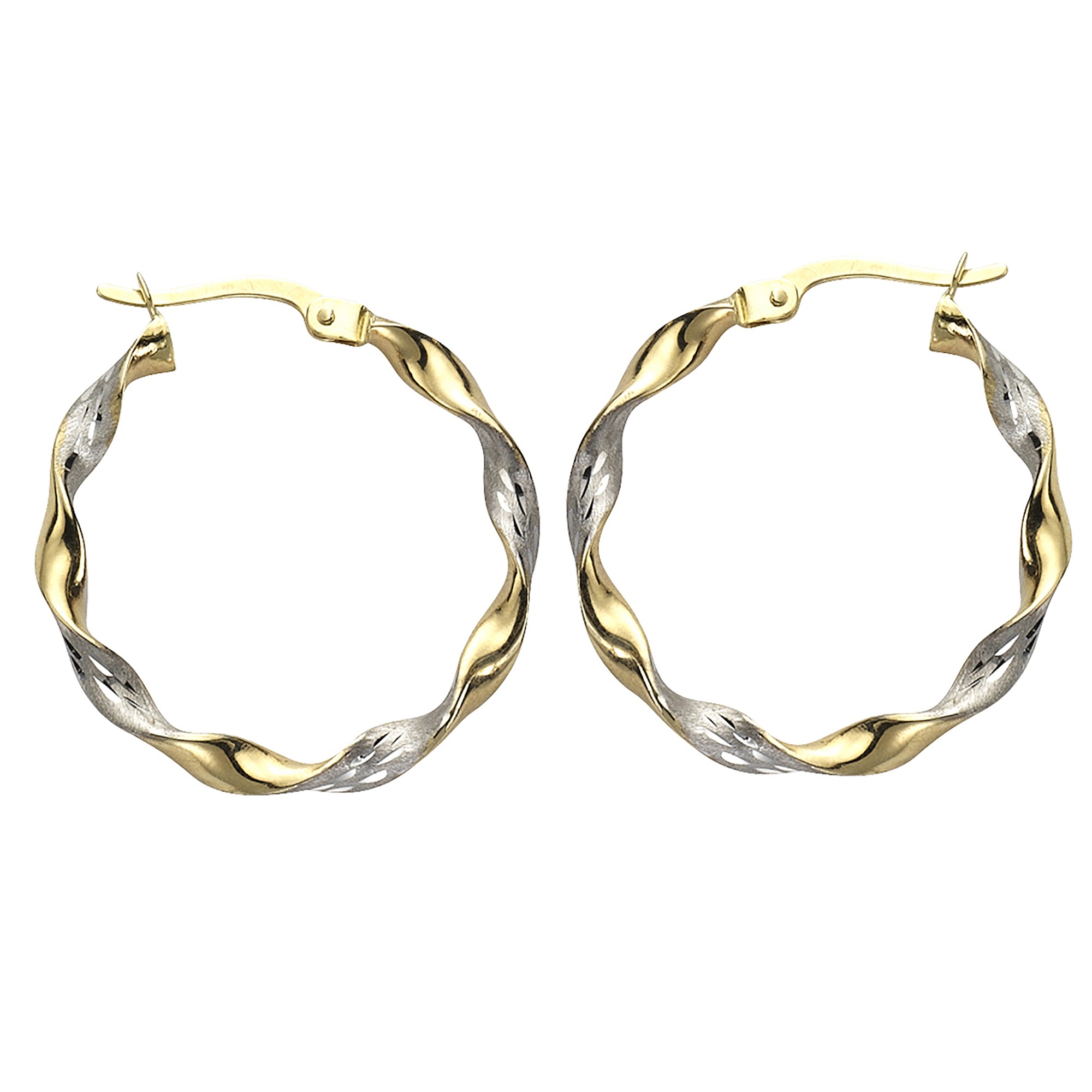 Fascination by Ellen K. Paar Creolen »Gold 333 zweifarbig glanz matt«