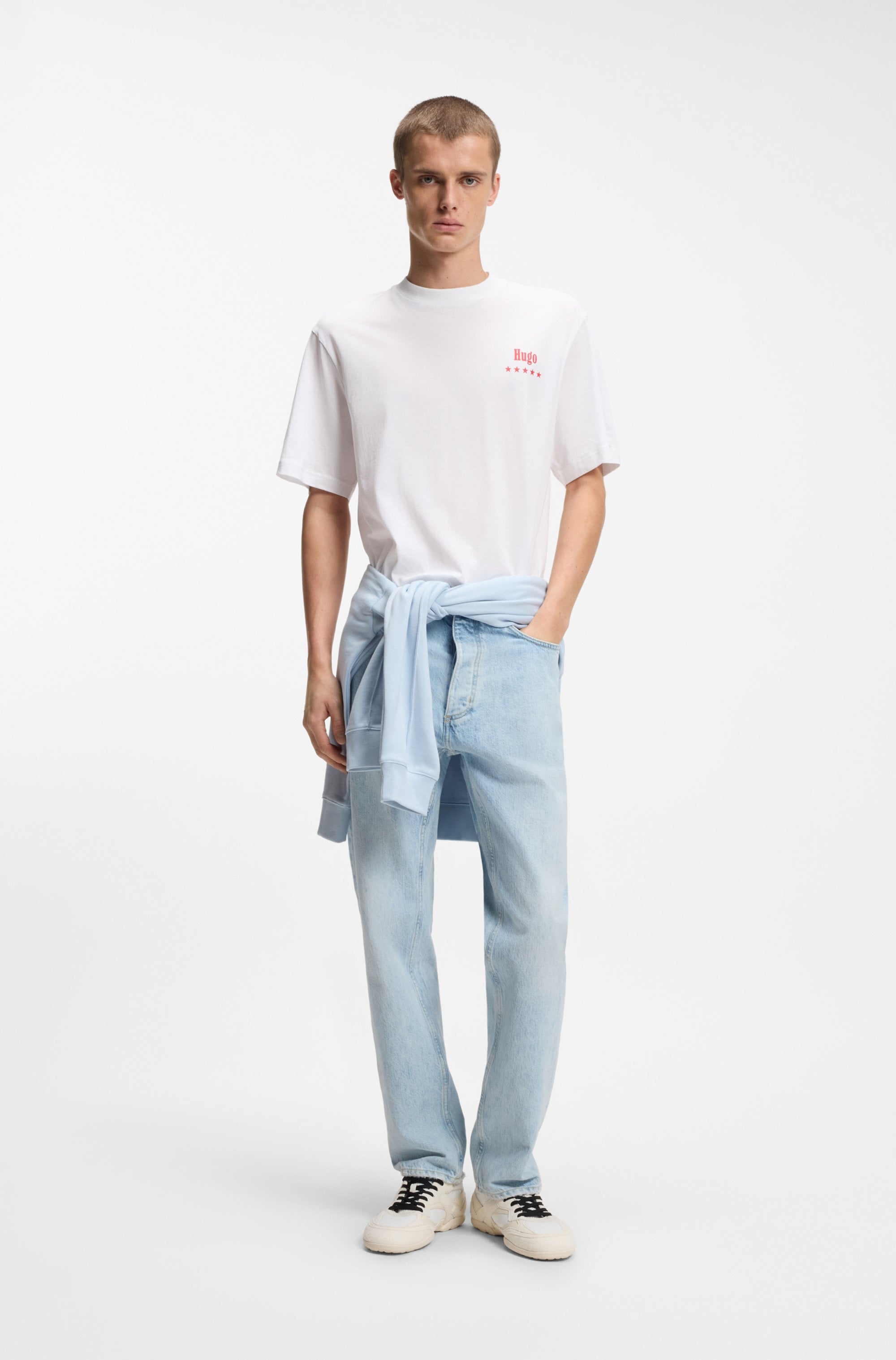 HUGO T-Shirt »Nucavo« mit Artwork, regular fit
