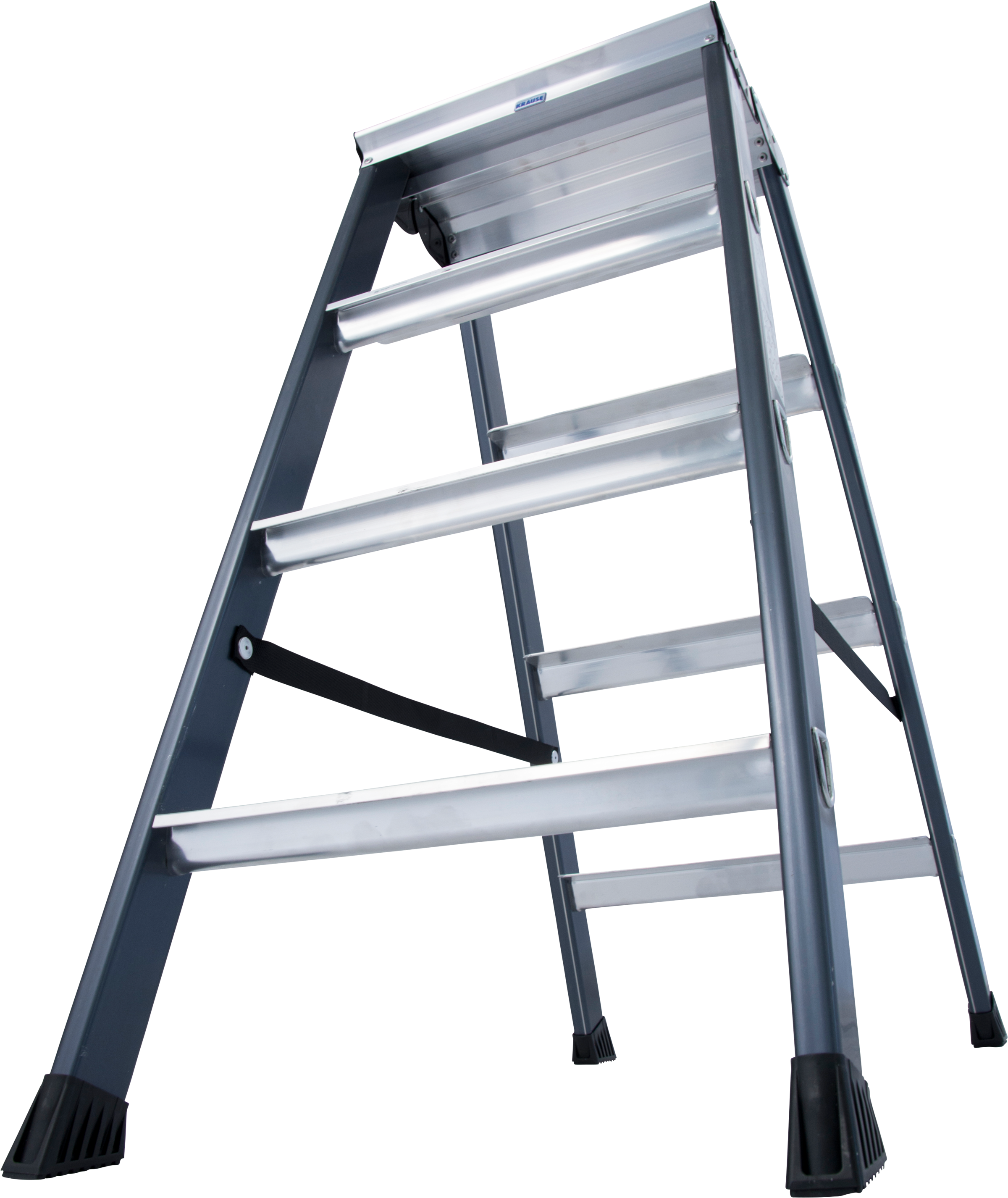 KRAUSE Doppelleiter »SePro D« Alu eloxiert, 2x4 Stufen, Arbeitshöe ca. 241 cm